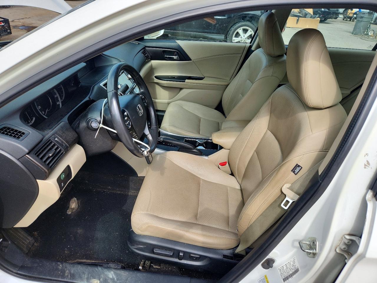2013 Honda Accord Exl White vin: 1HGCR2F83DA194195