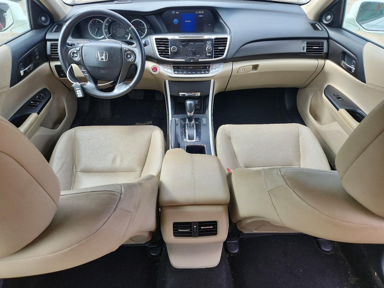 2013 Honda Accord Exl White vin: 1HGCR2F83DA194195