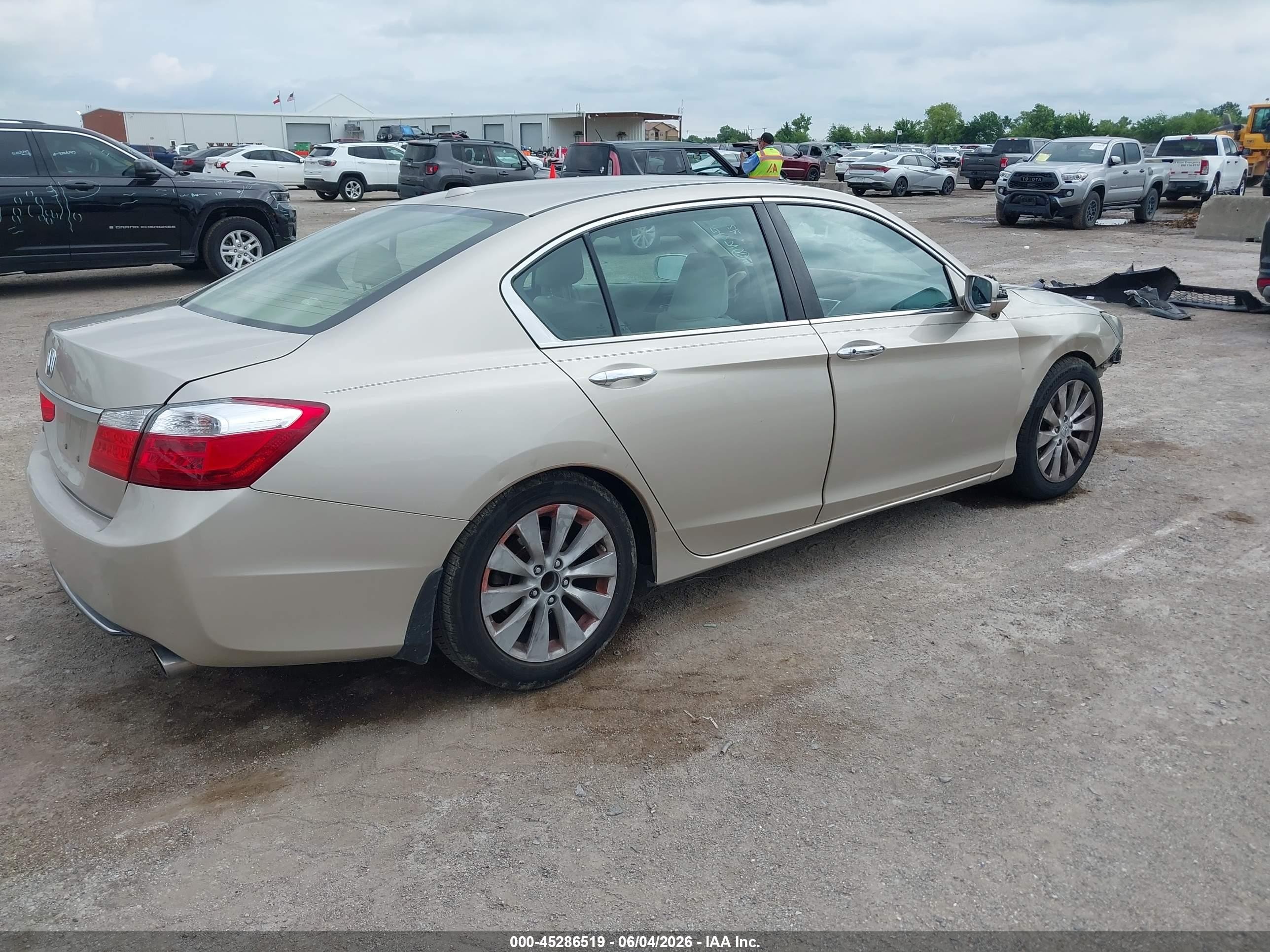 2013 Honda Accord Ex-l Бежевый vin: 1HGCR2F83DA198750
