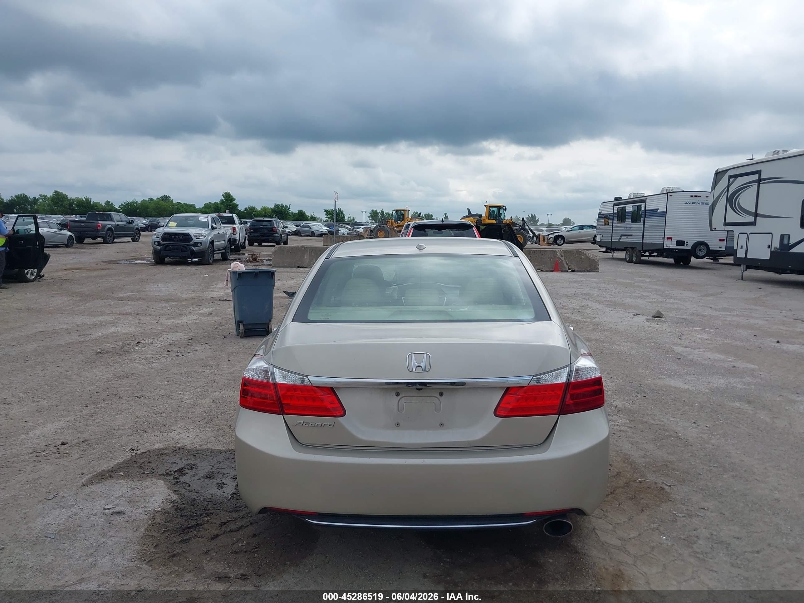 2013 Honda Accord Ex-l Бежевый vin: 1HGCR2F83DA198750