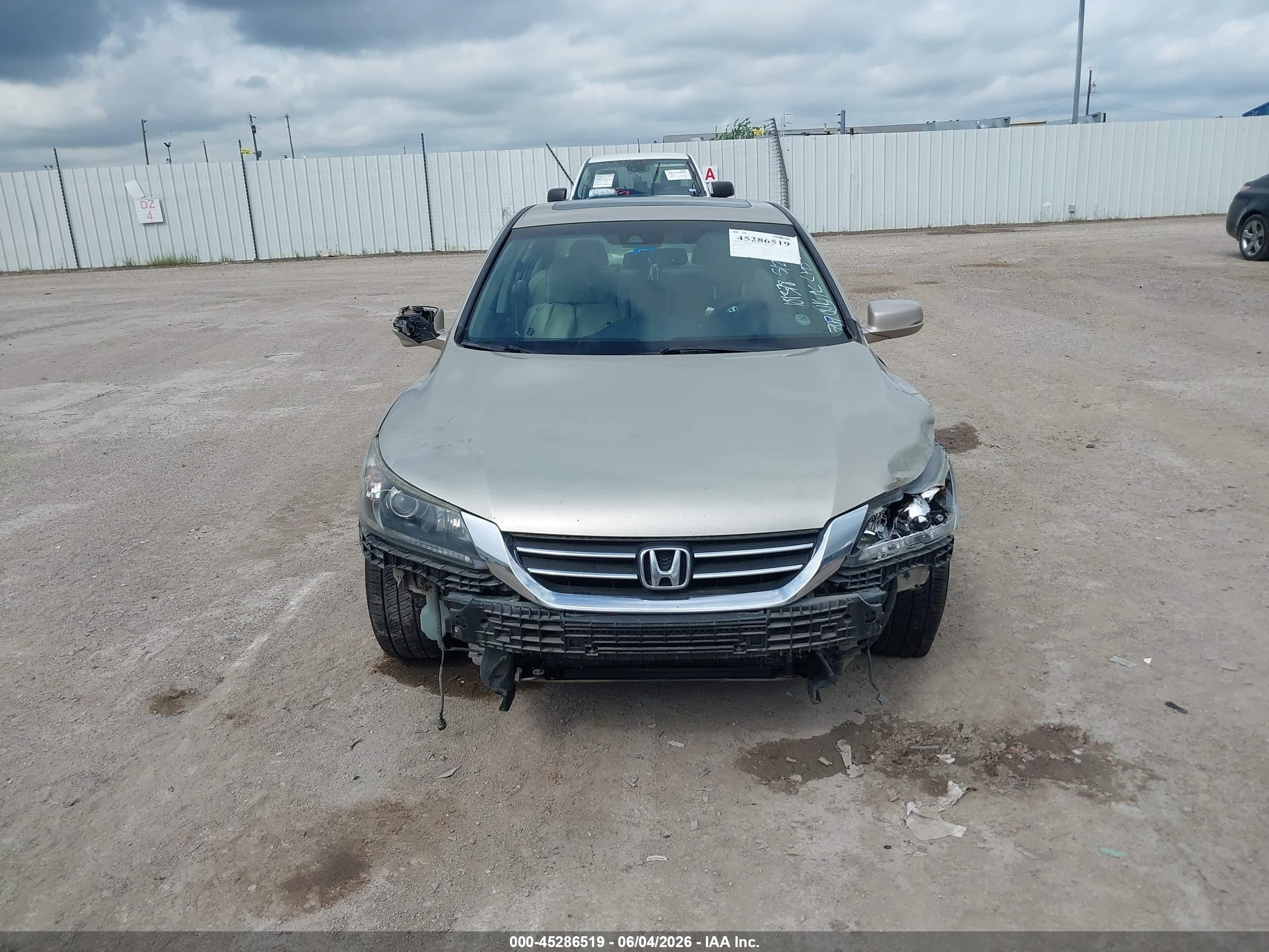 2013 Honda Accord Ex-l Бежевый vin: 1HGCR2F83DA198750