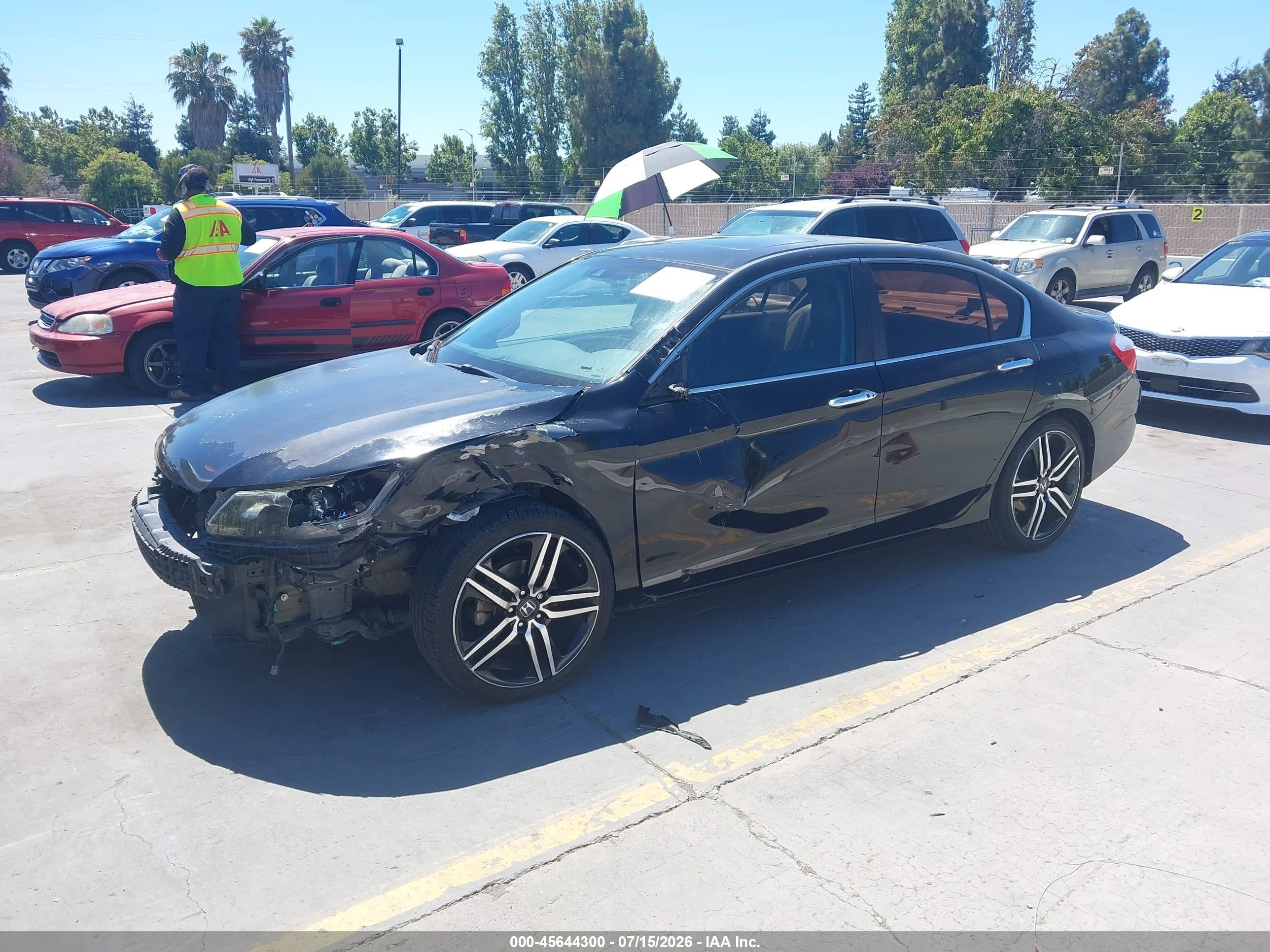 2013 Honda Accord Ex-l Black vin: 1HGCR2F83DA215806