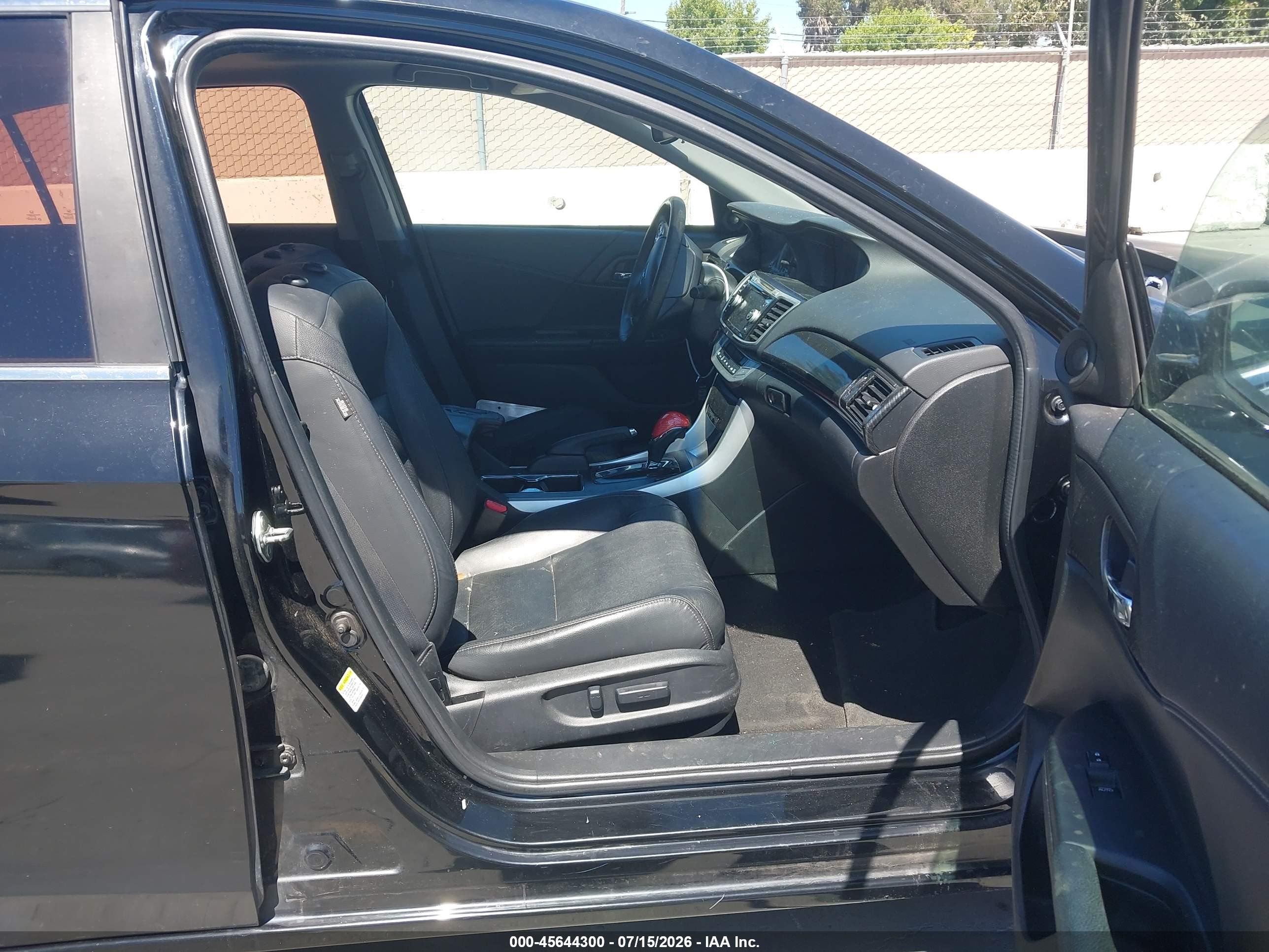 2013 Honda Accord Ex-l Black vin: 1HGCR2F83DA215806
