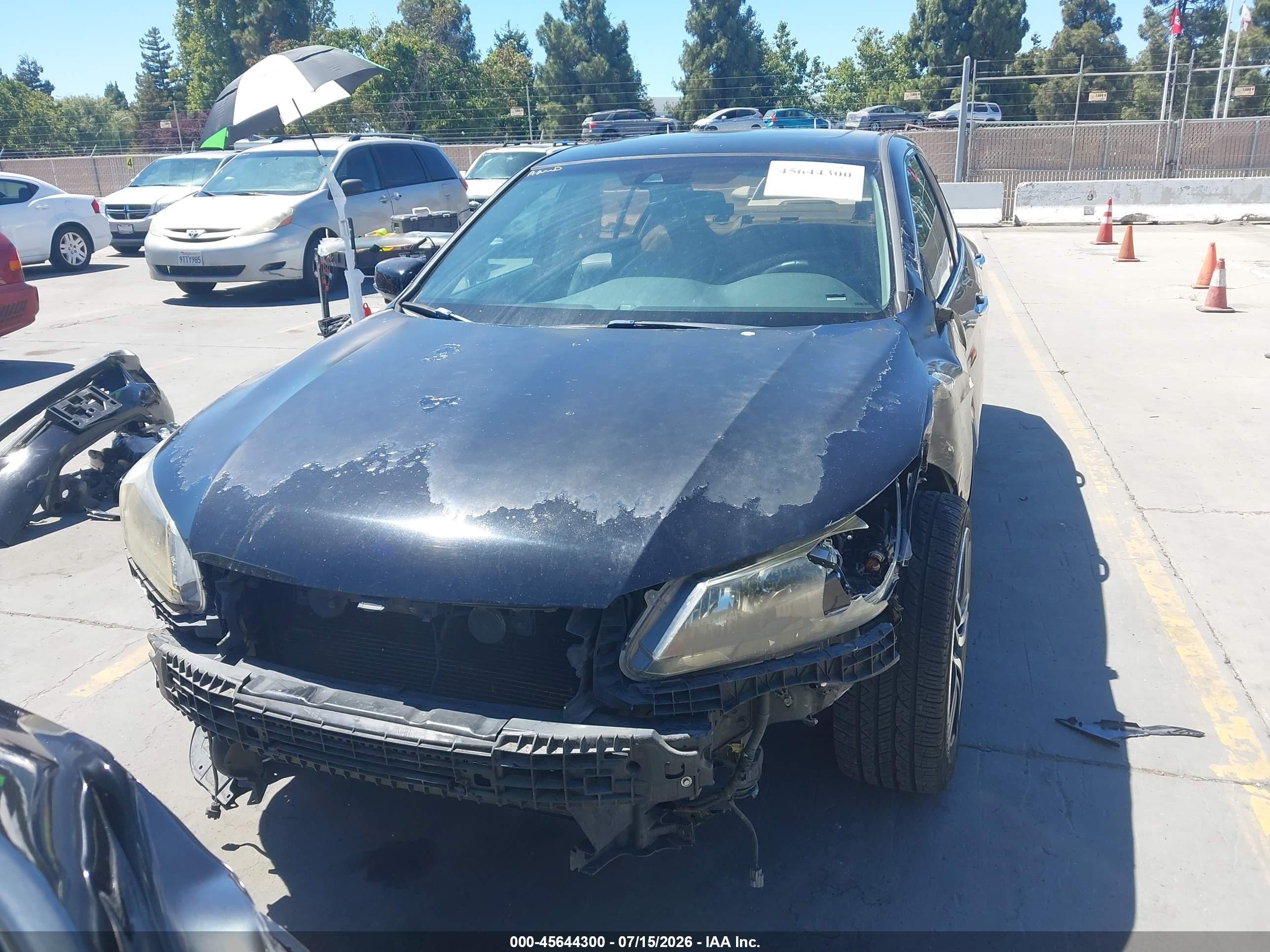 2013 Honda Accord Ex-l Black vin: 1HGCR2F83DA215806