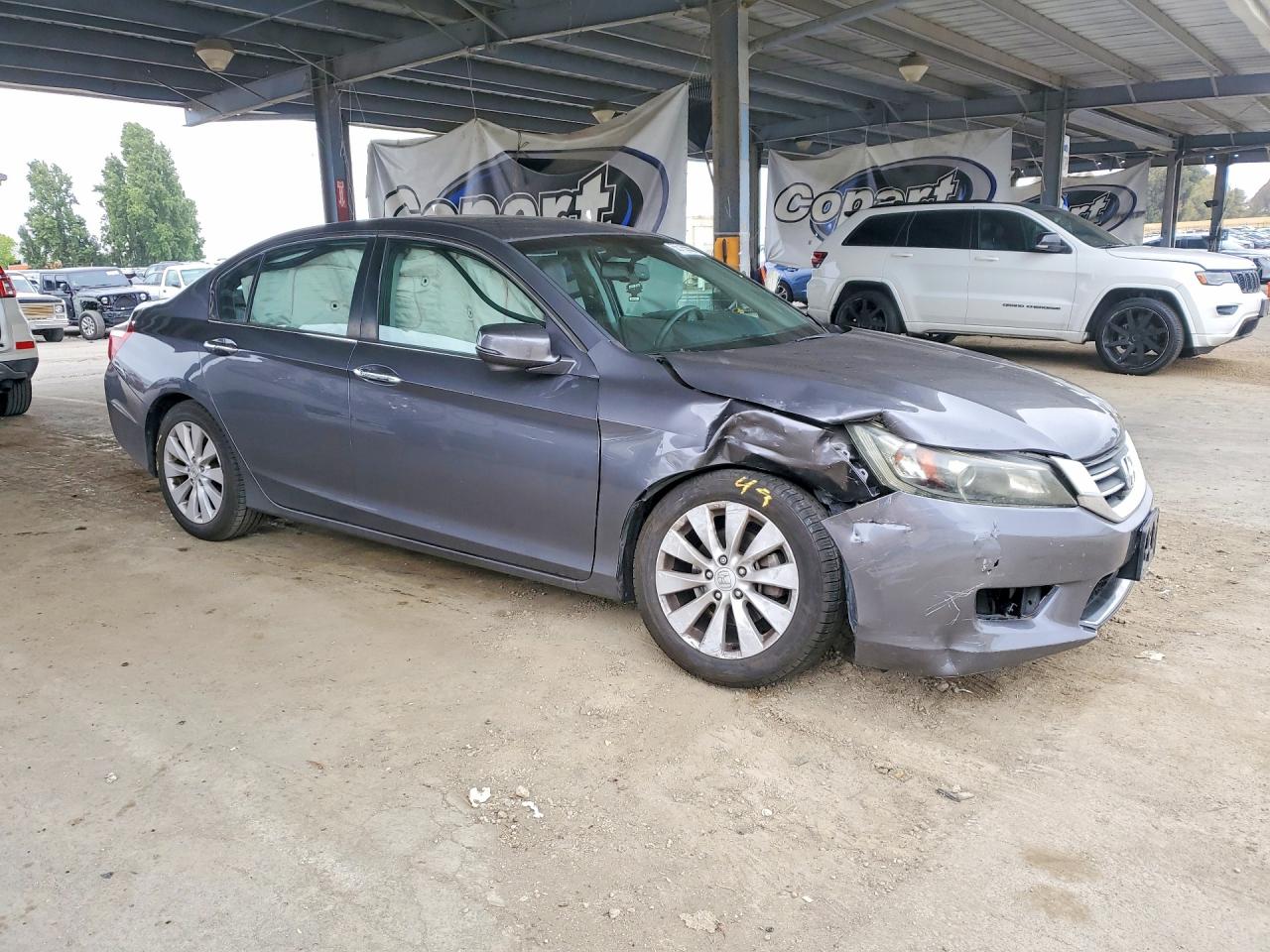 2013 Honda Accord Exl Gray vin: 1HGCR2F83DA245727