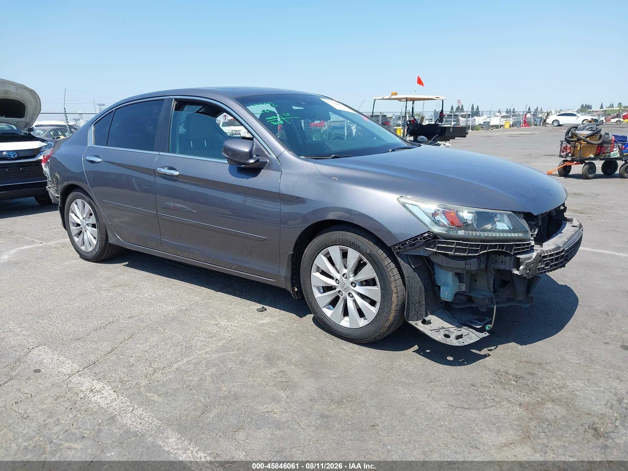 2013 Honda Accord Ex-l Gray vin: 1HGCR2F83DA248661