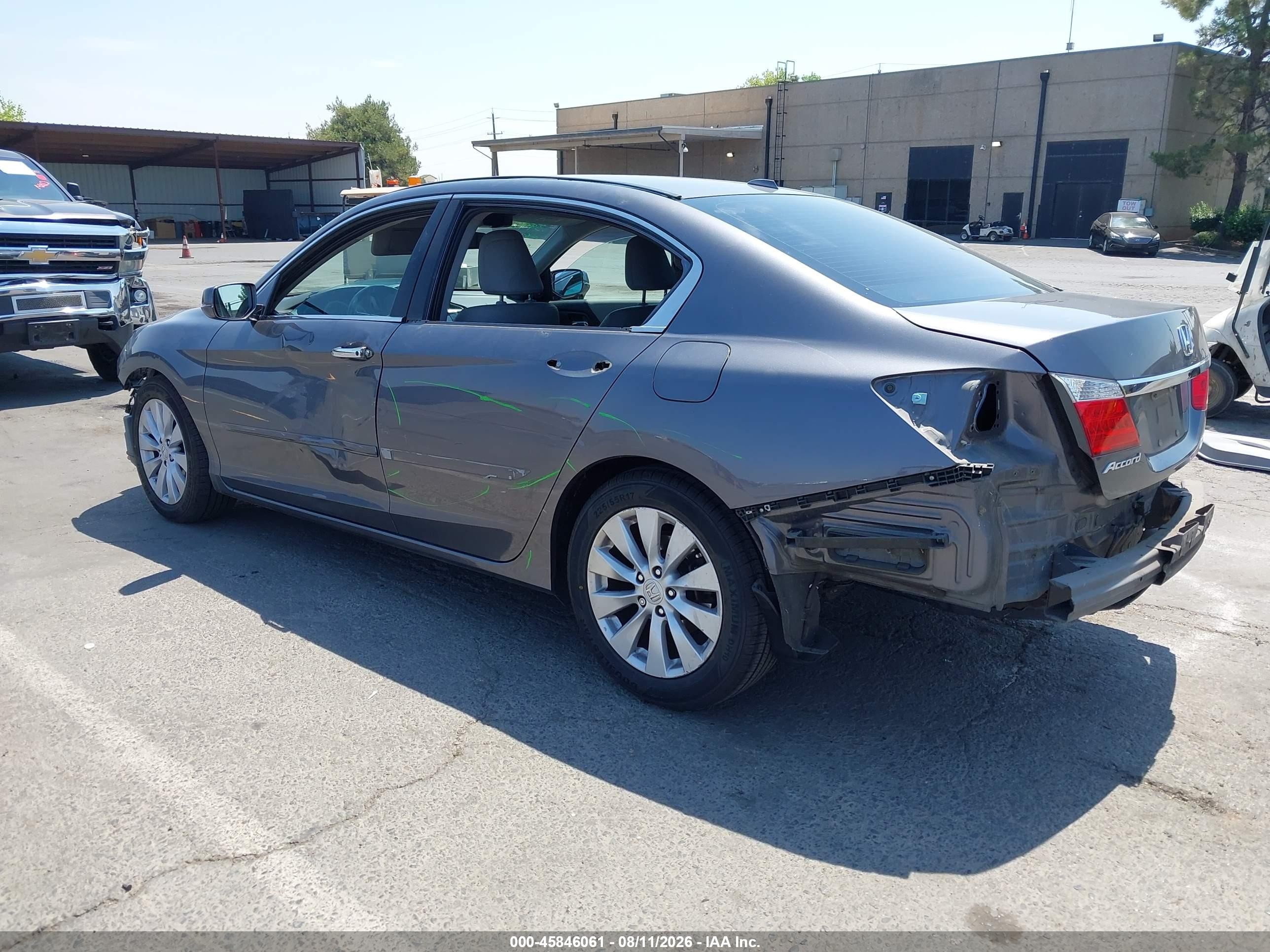 2013 Honda Accord Ex-l Gray vin: 1HGCR2F83DA248661