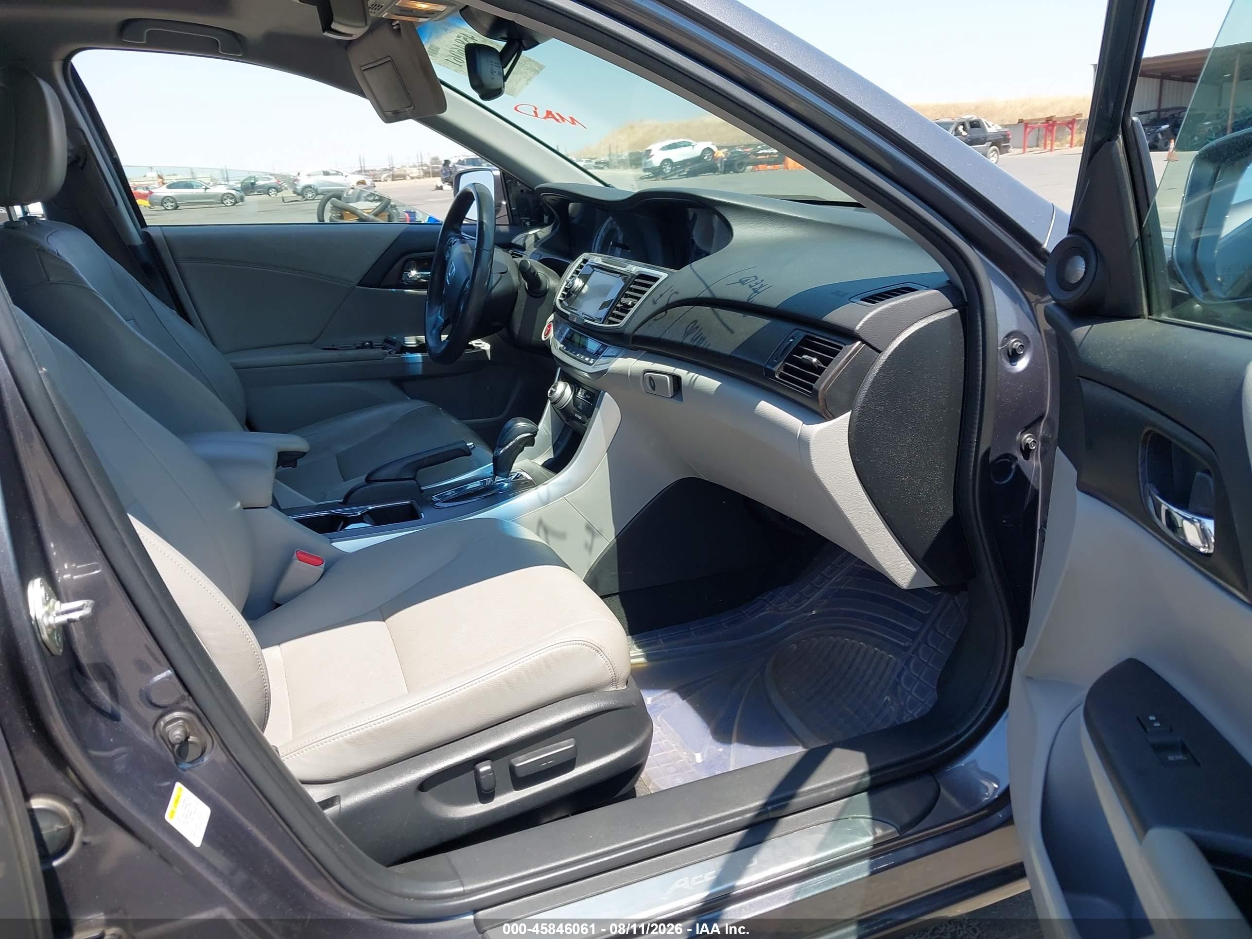 2013 Honda Accord Ex-l Gray vin: 1HGCR2F83DA248661