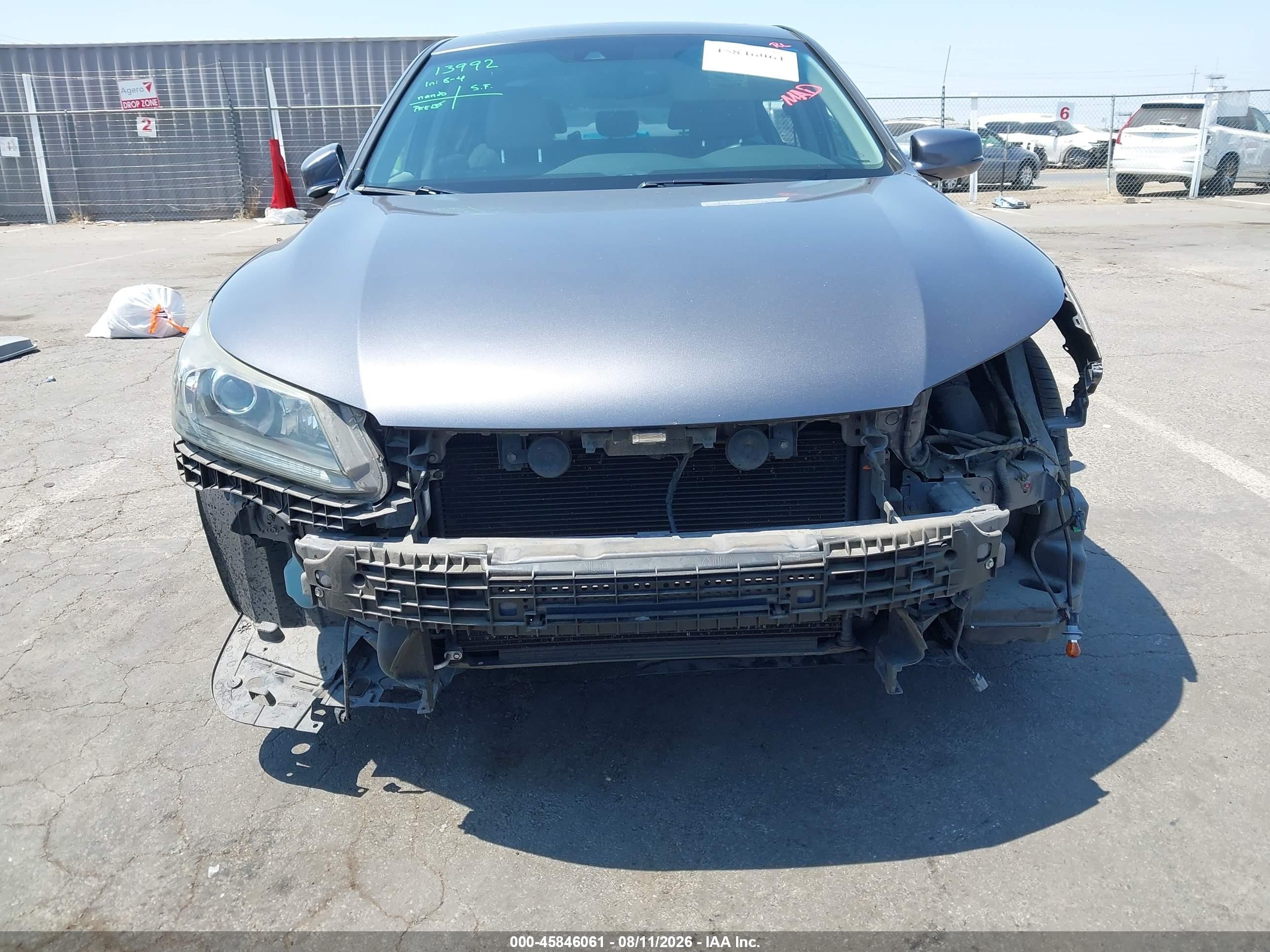 2013 Honda Accord Ex-l Gray vin: 1HGCR2F83DA248661