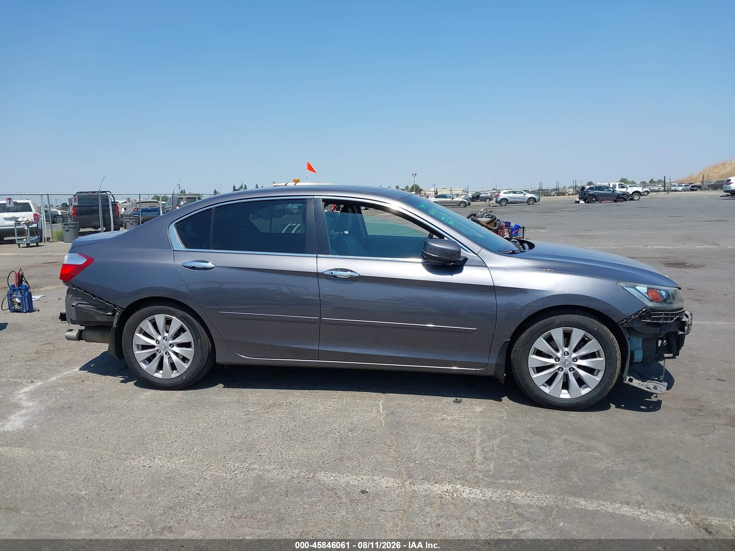 2013 Honda Accord Ex-l Gray vin: 1HGCR2F83DA248661