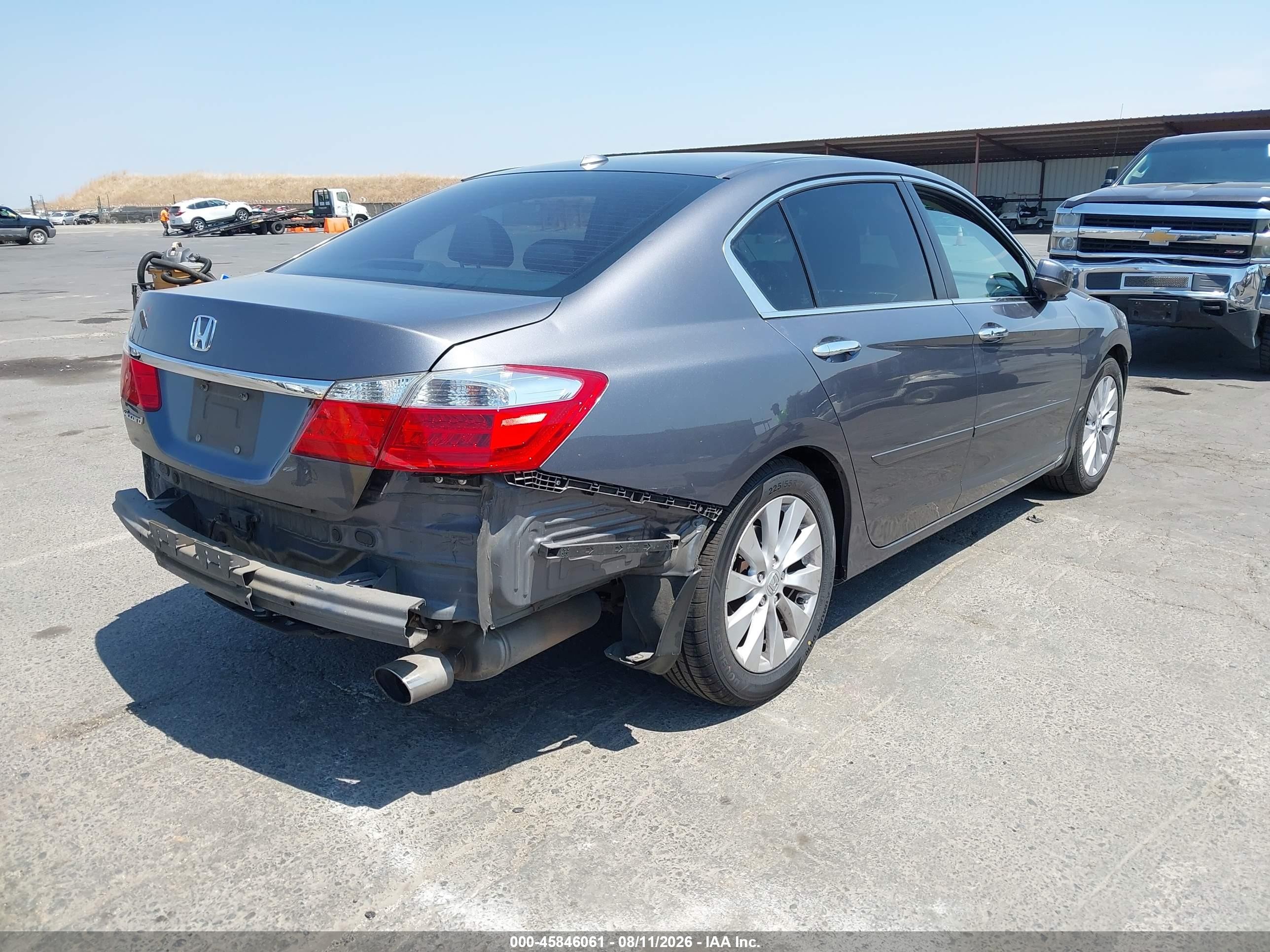 2013 Honda Accord Ex-l Gray vin: 1HGCR2F83DA248661