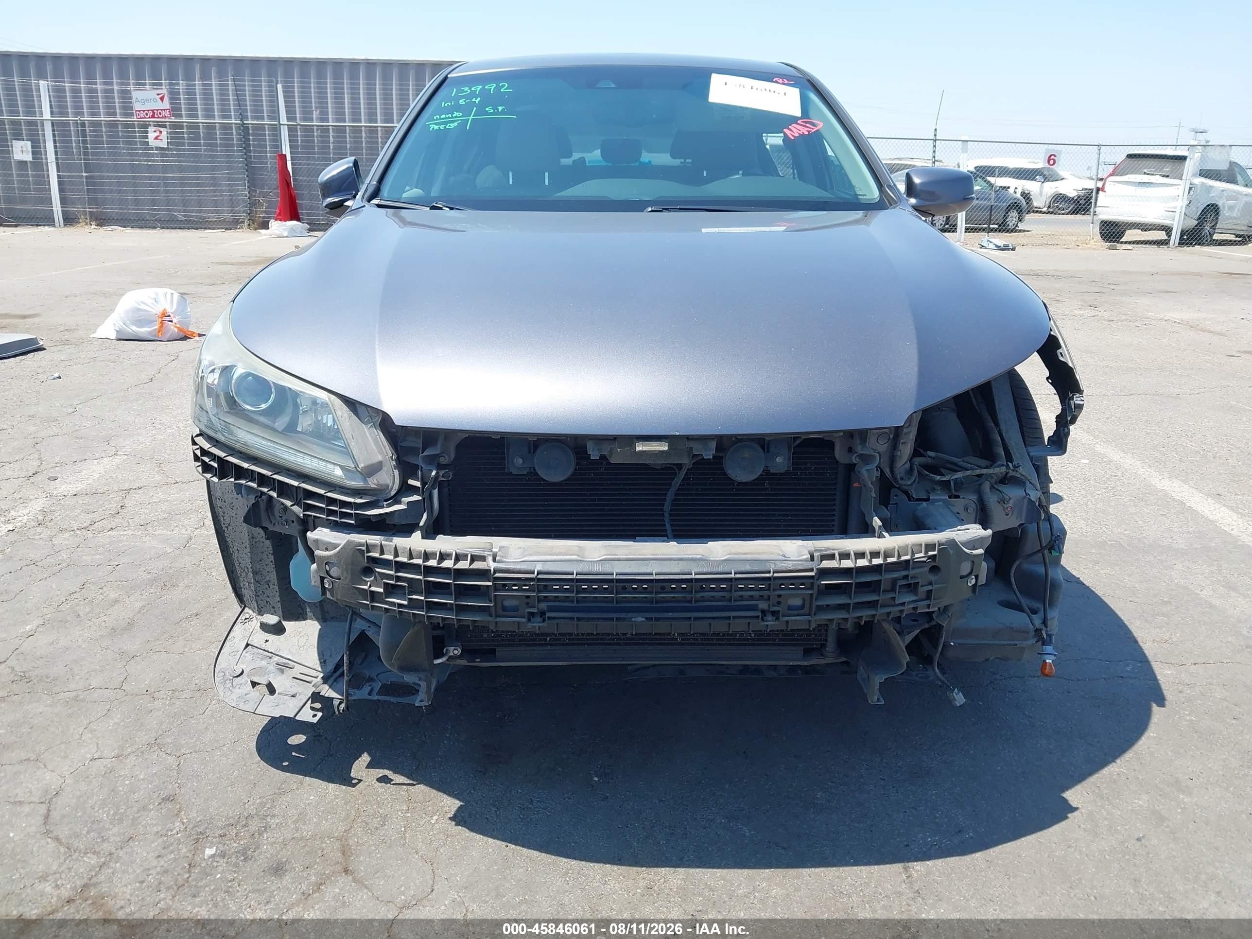 2013 Honda Accord Ex-l Gray vin: 1HGCR2F83DA248661