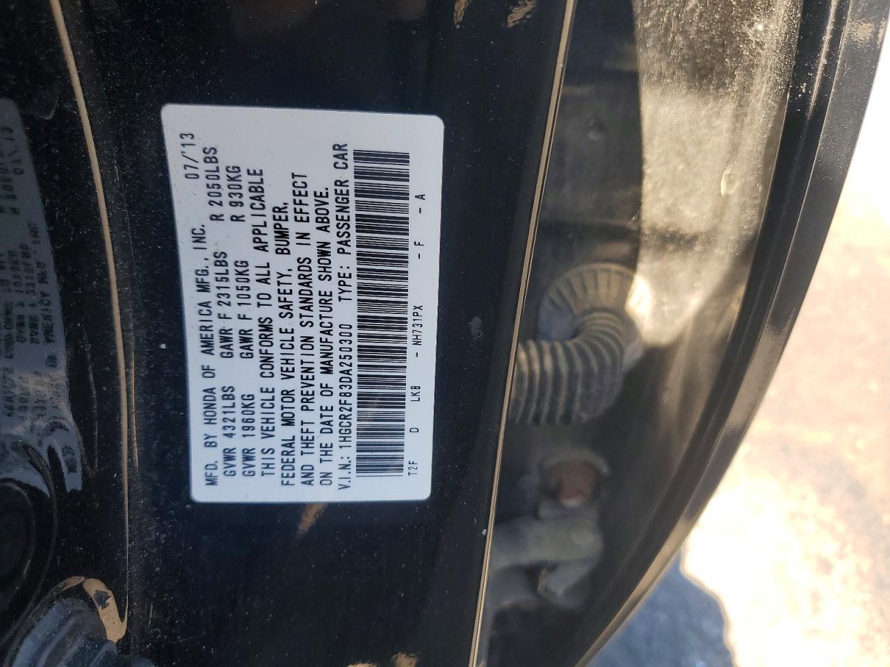 2013 Honda Accord Exl Черный vin: 1HGCR2F83DA250300