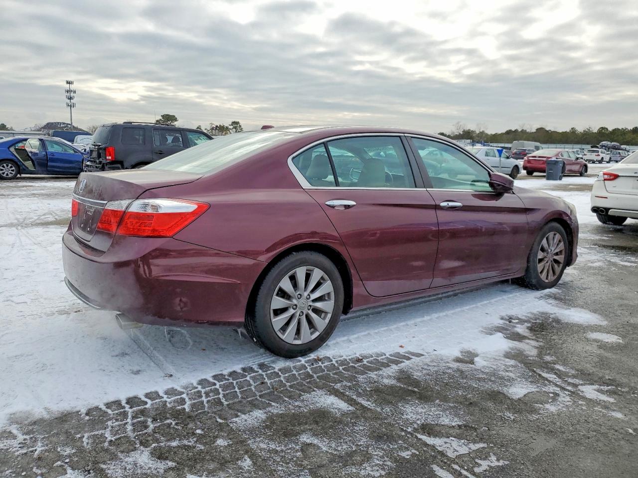 2013 Honda Accord Exl Maroon vin: 1HGCR2F83DA254315