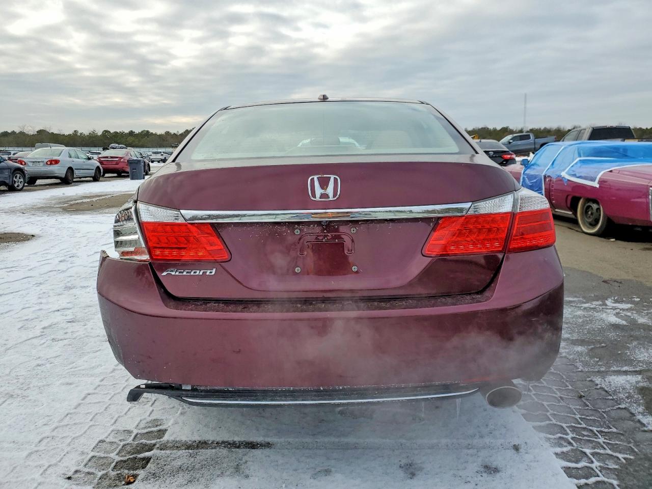 2013 Honda Accord Exl Maroon vin: 1HGCR2F83DA254315