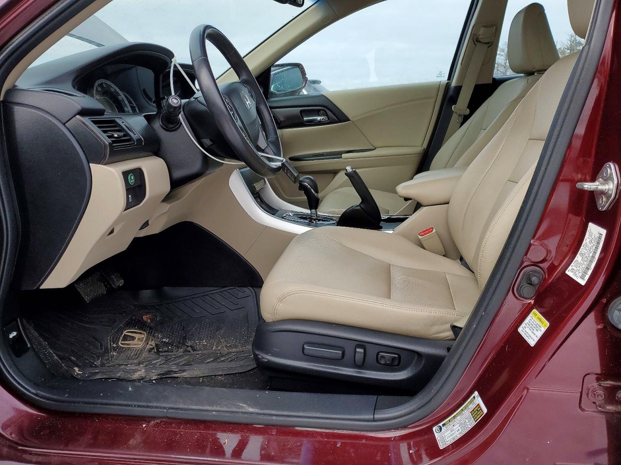 2013 Honda Accord Exl Maroon vin: 1HGCR2F83DA254315