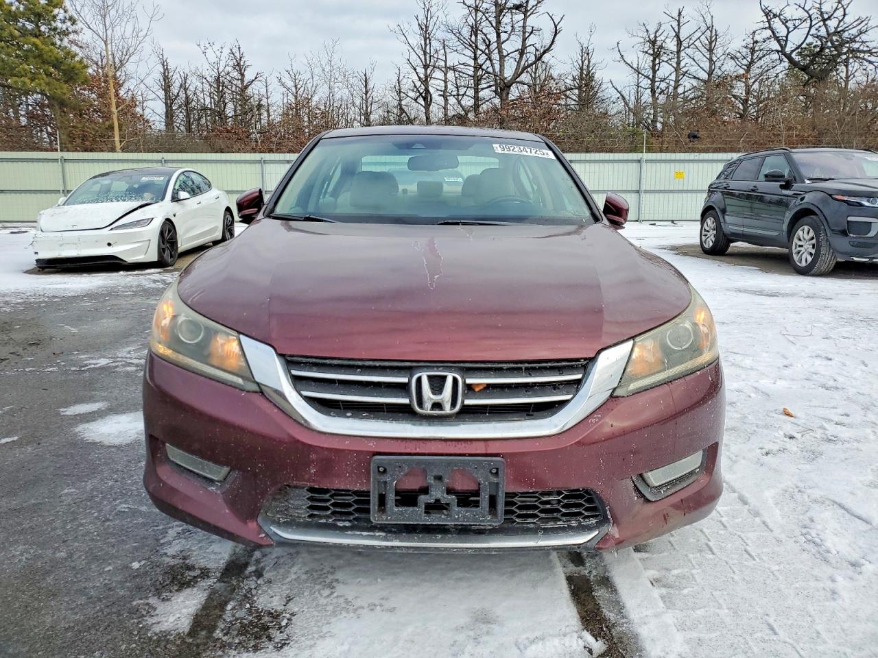 2013 Honda Accord Exl Maroon vin: 1HGCR2F83DA254315
