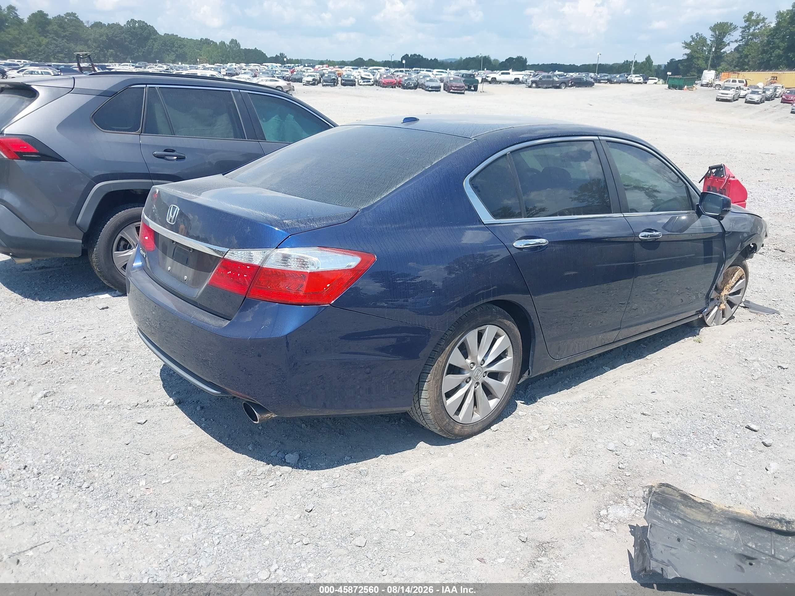 2013 Honda Accord Ex-l Blue vin: 1HGCR2F83DA273849