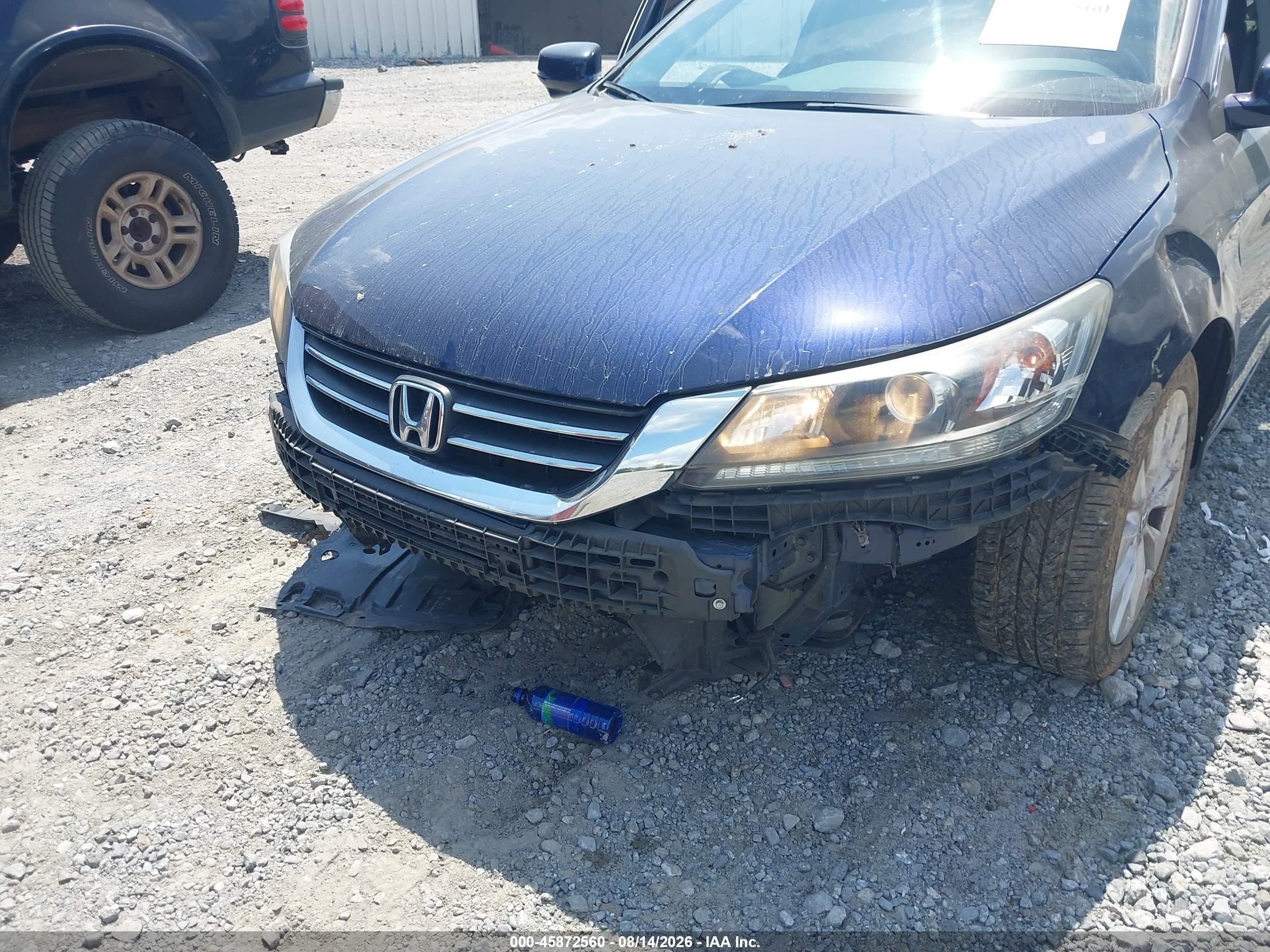 2013 Honda Accord Ex-l Blue vin: 1HGCR2F83DA273849