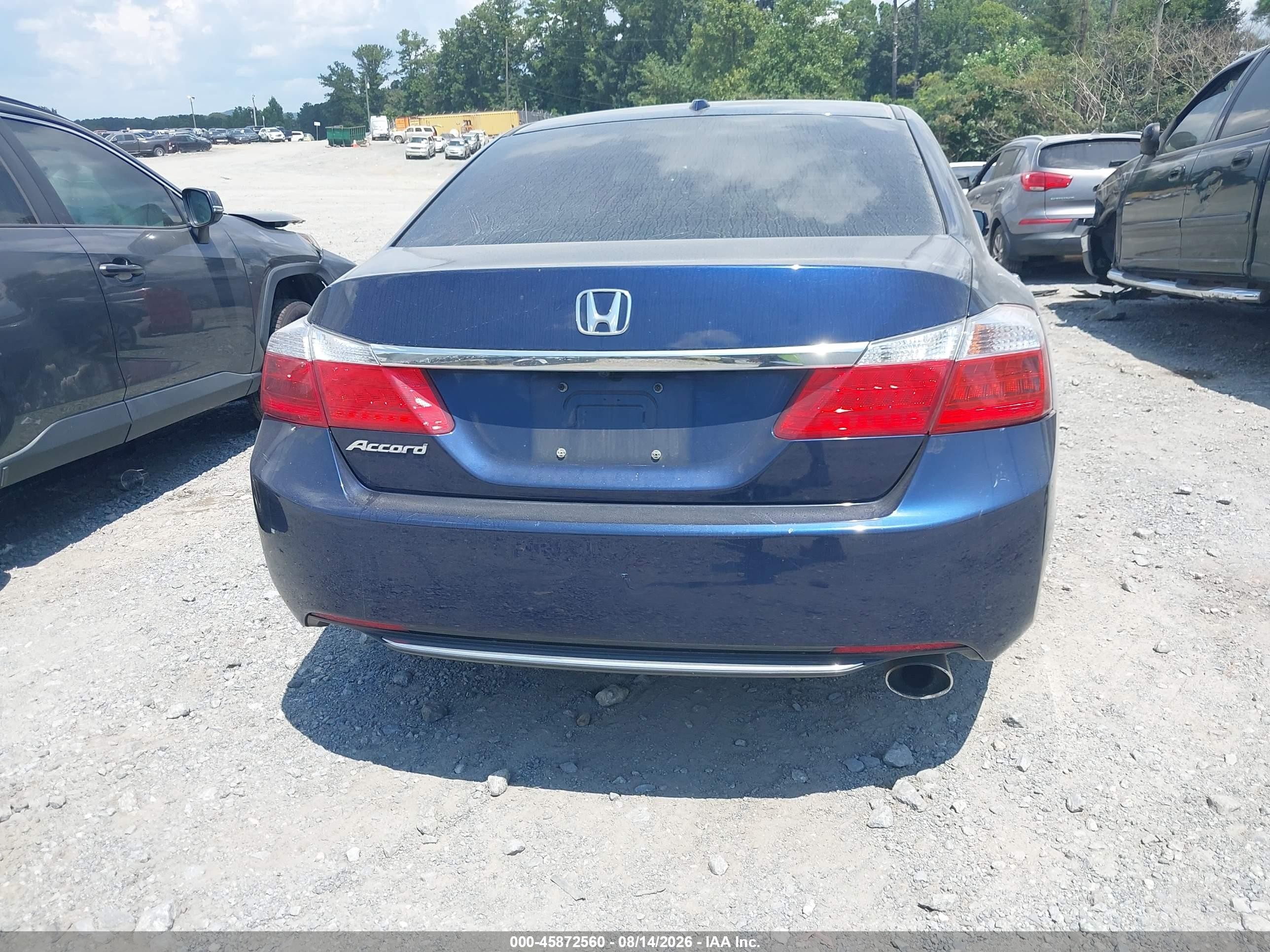 2013 Honda Accord Ex-l Blue vin: 1HGCR2F83DA273849