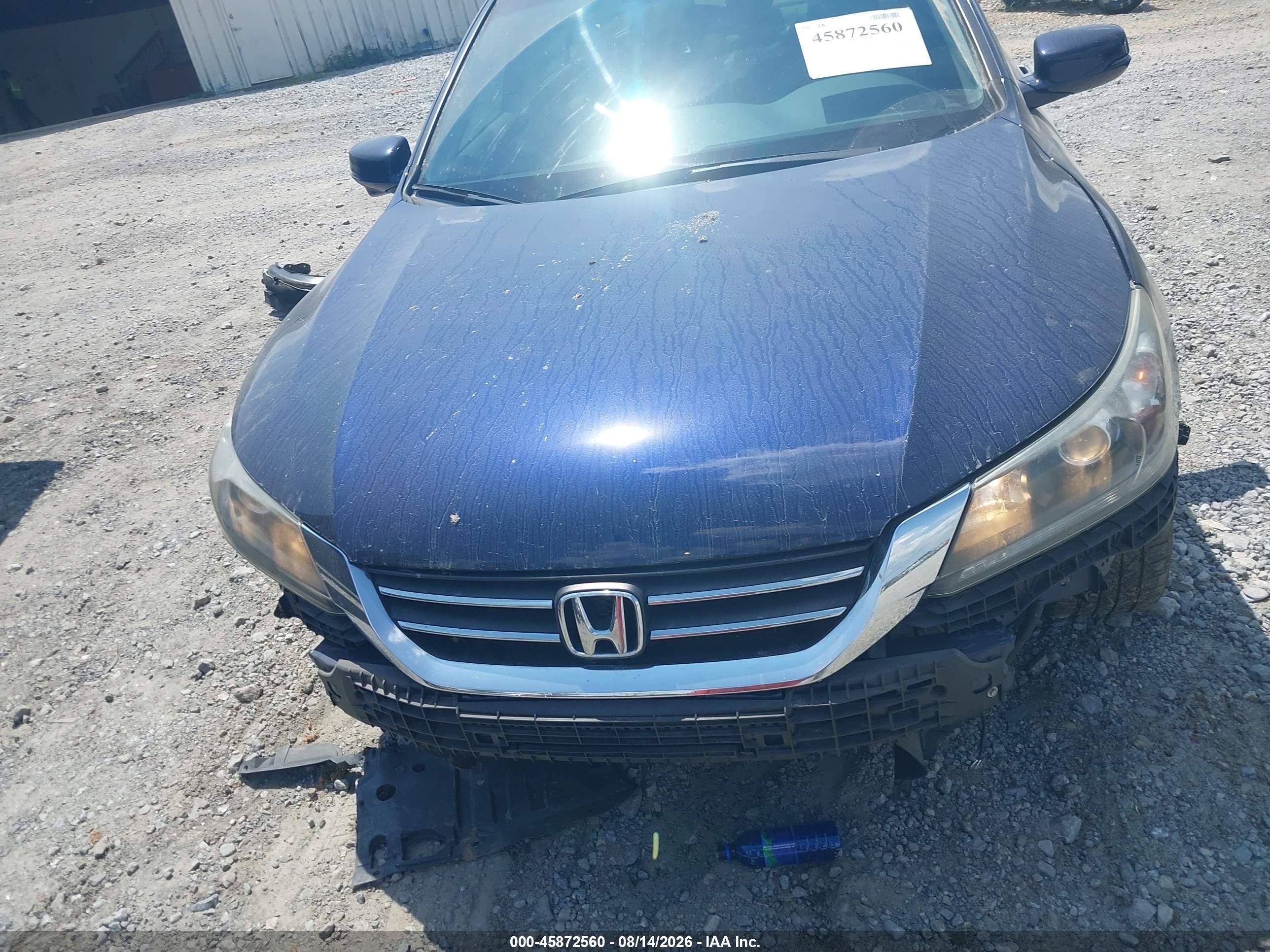 2013 Honda Accord Ex-l Blue vin: 1HGCR2F83DA273849