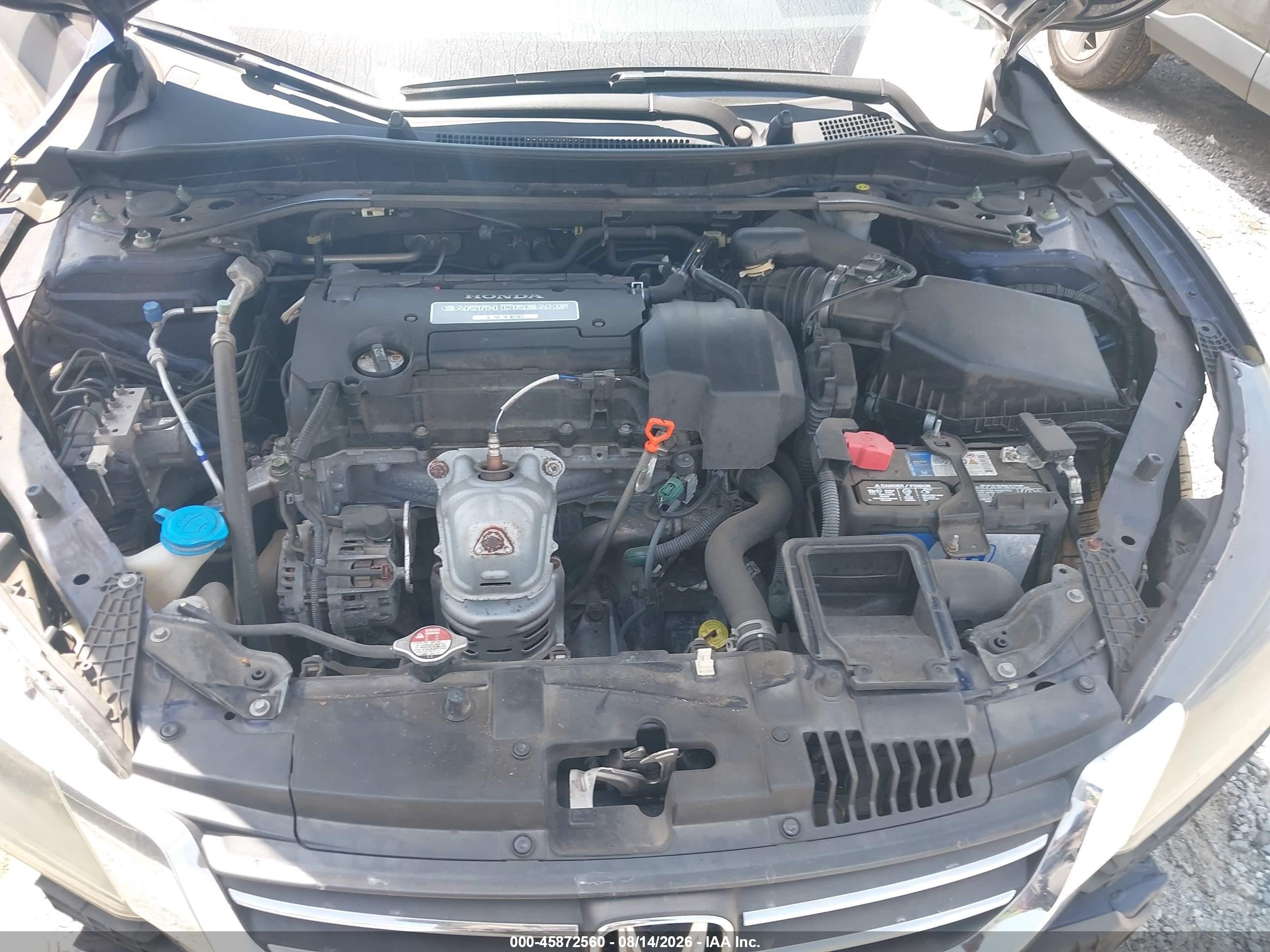 2013 Honda Accord Ex-l Blue vin: 1HGCR2F83DA273849