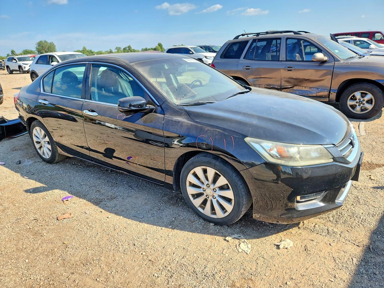 2013 Honda Accord Exl Черный vin: 1HGCR2F83DA284026