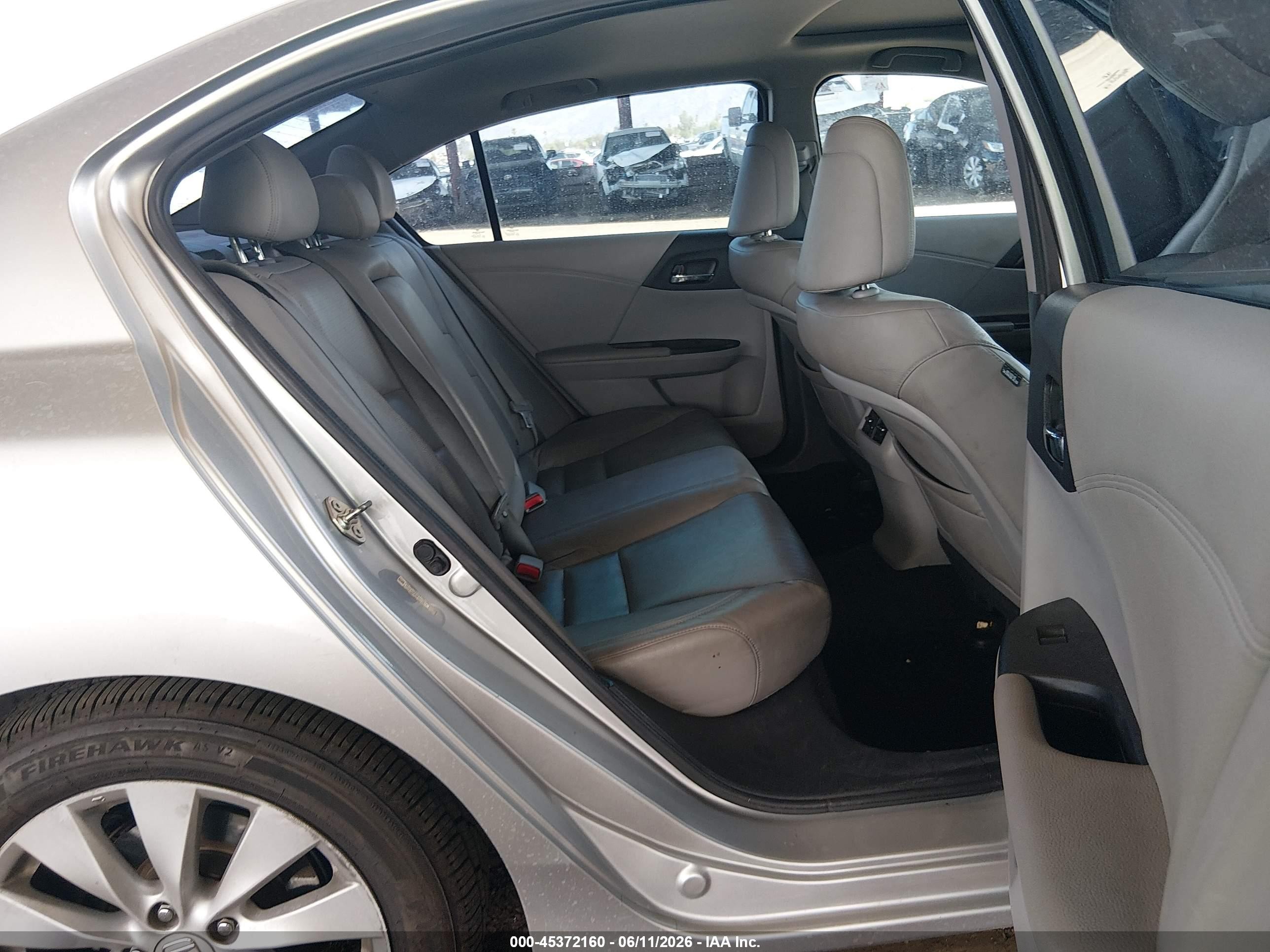 2014 Honda Accord Ex-l Gray vin: 1HGCR2F83EA023044