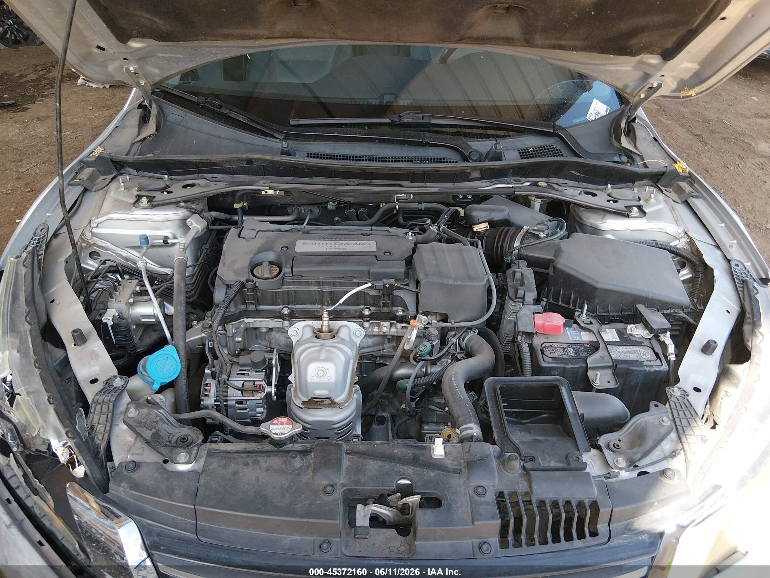 2014 Honda Accord Ex-l Gray vin: 1HGCR2F83EA023044