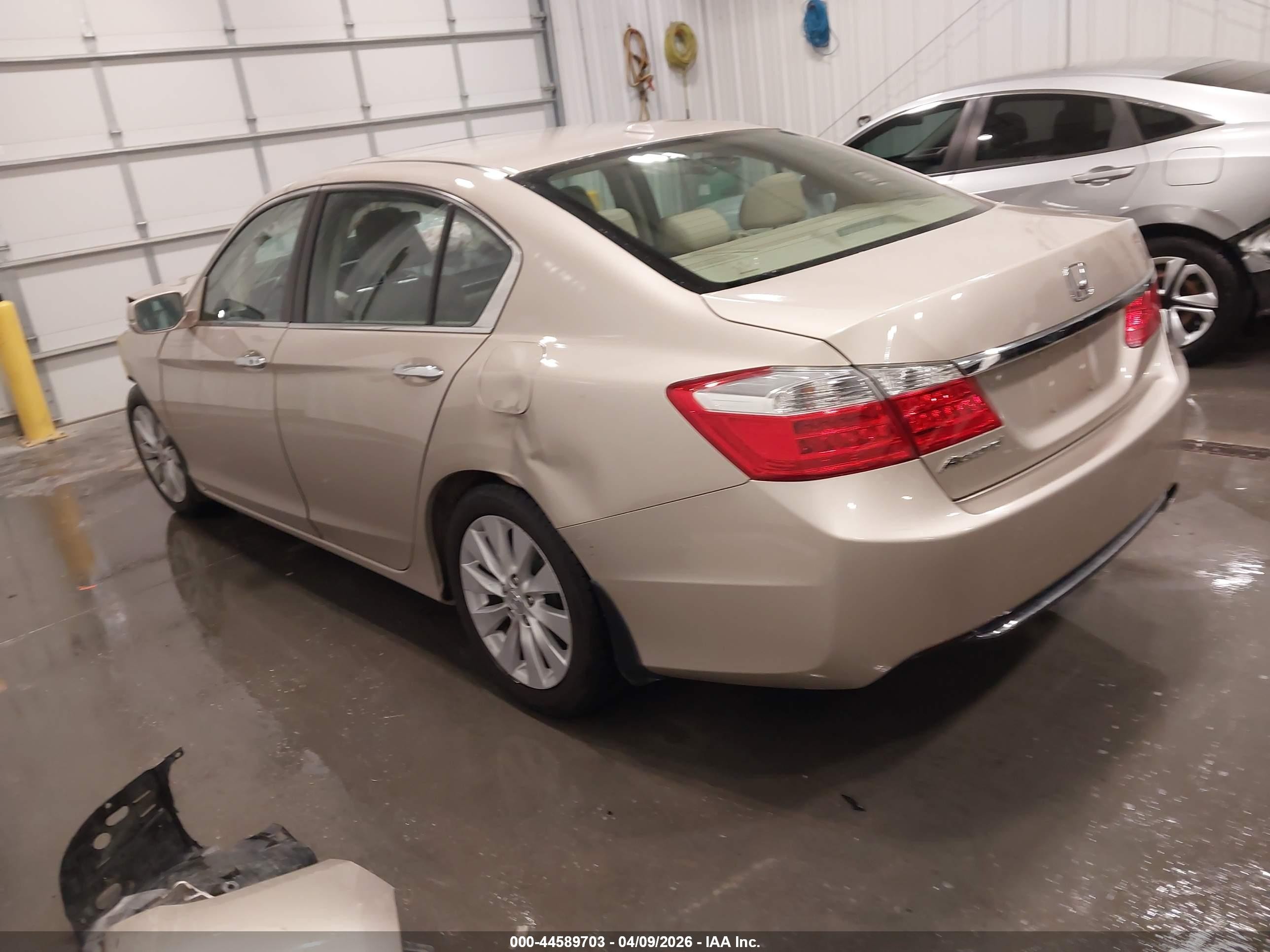 2014 Honda Accord Ex-l Brown vin: 1HGCR2F83EA040524