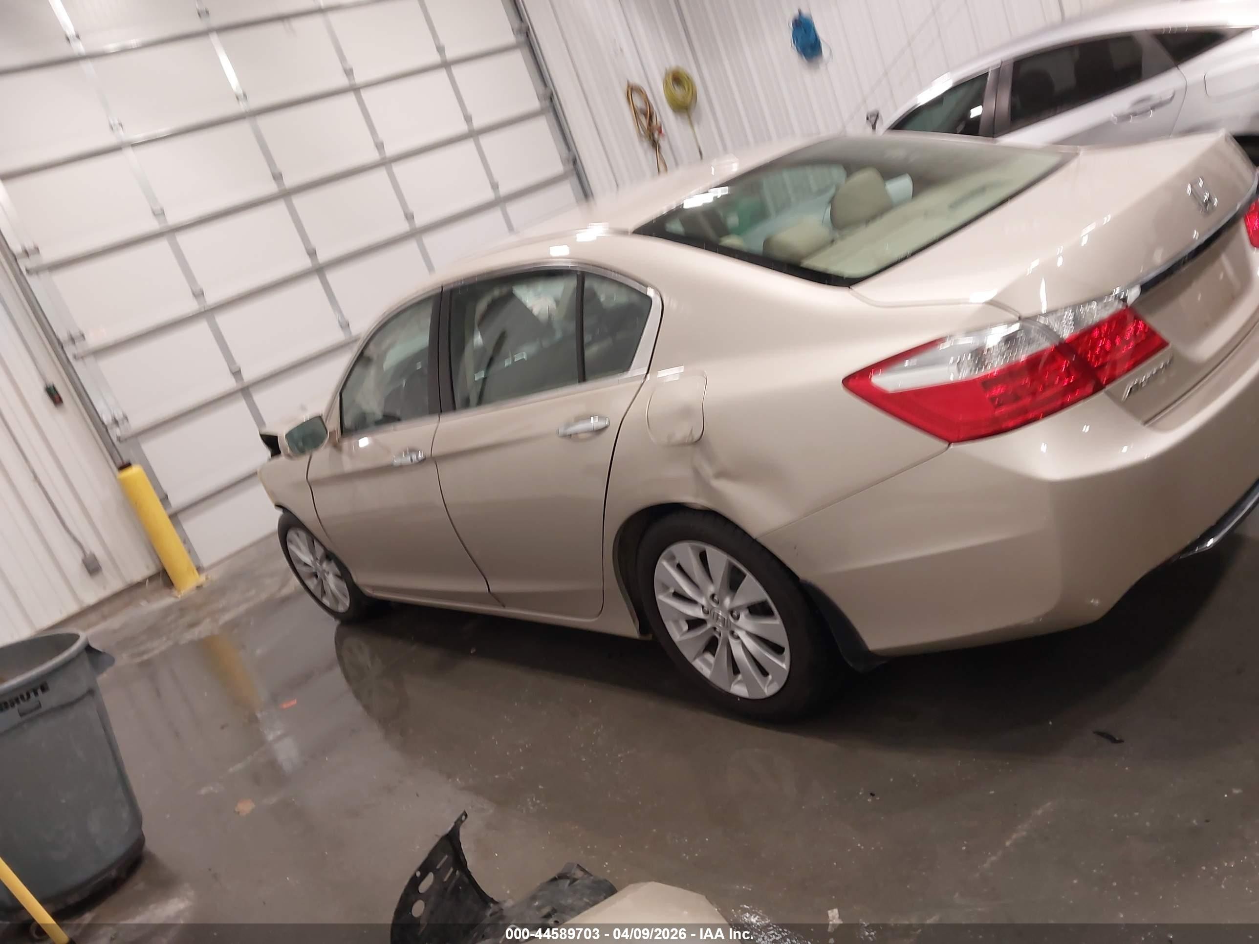 2014 Honda Accord Ex-l Brown vin: 1HGCR2F83EA040524