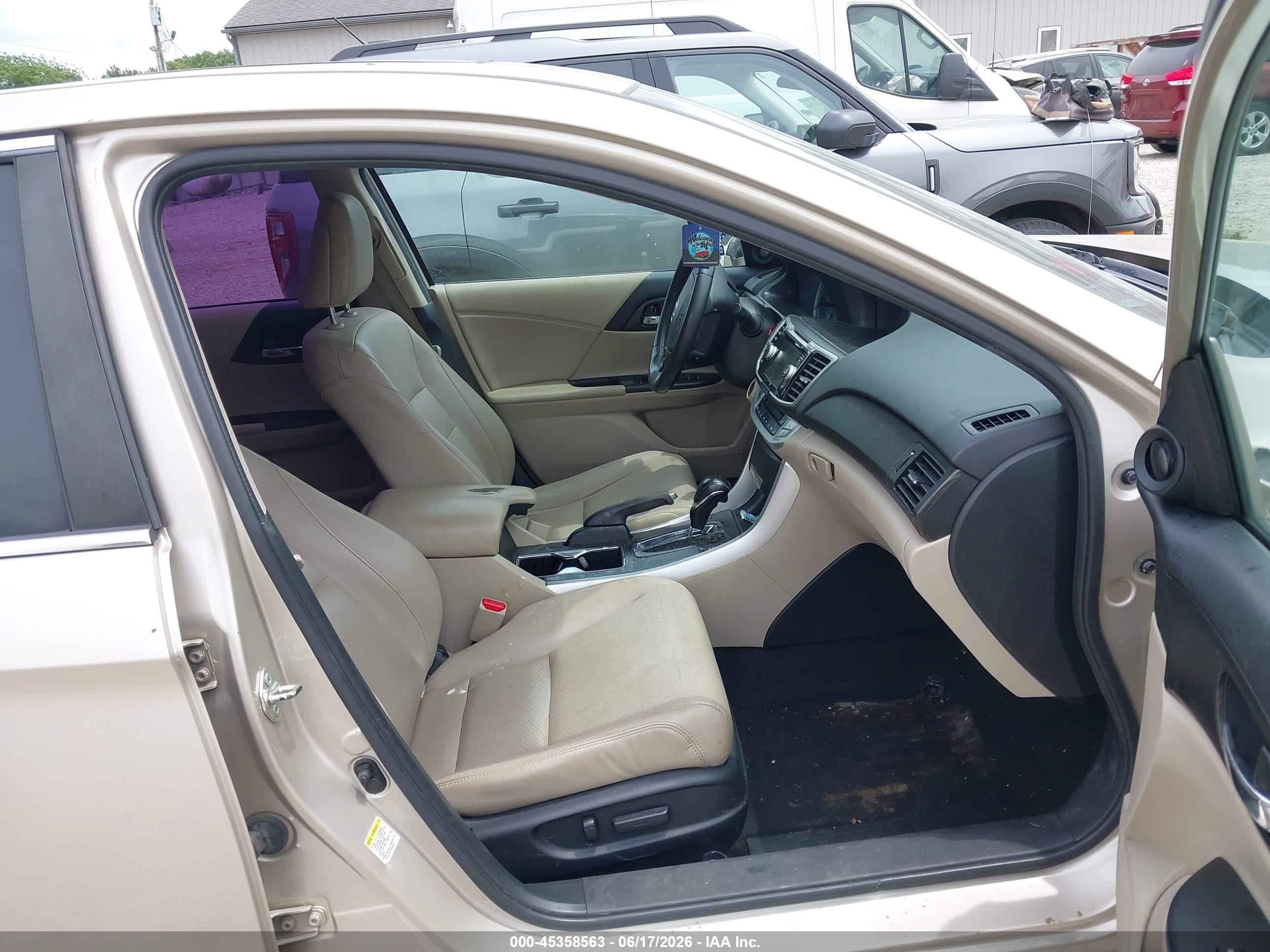 2014 Honda Accord Ex-l Gold vin: 1HGCR2F83EA053354