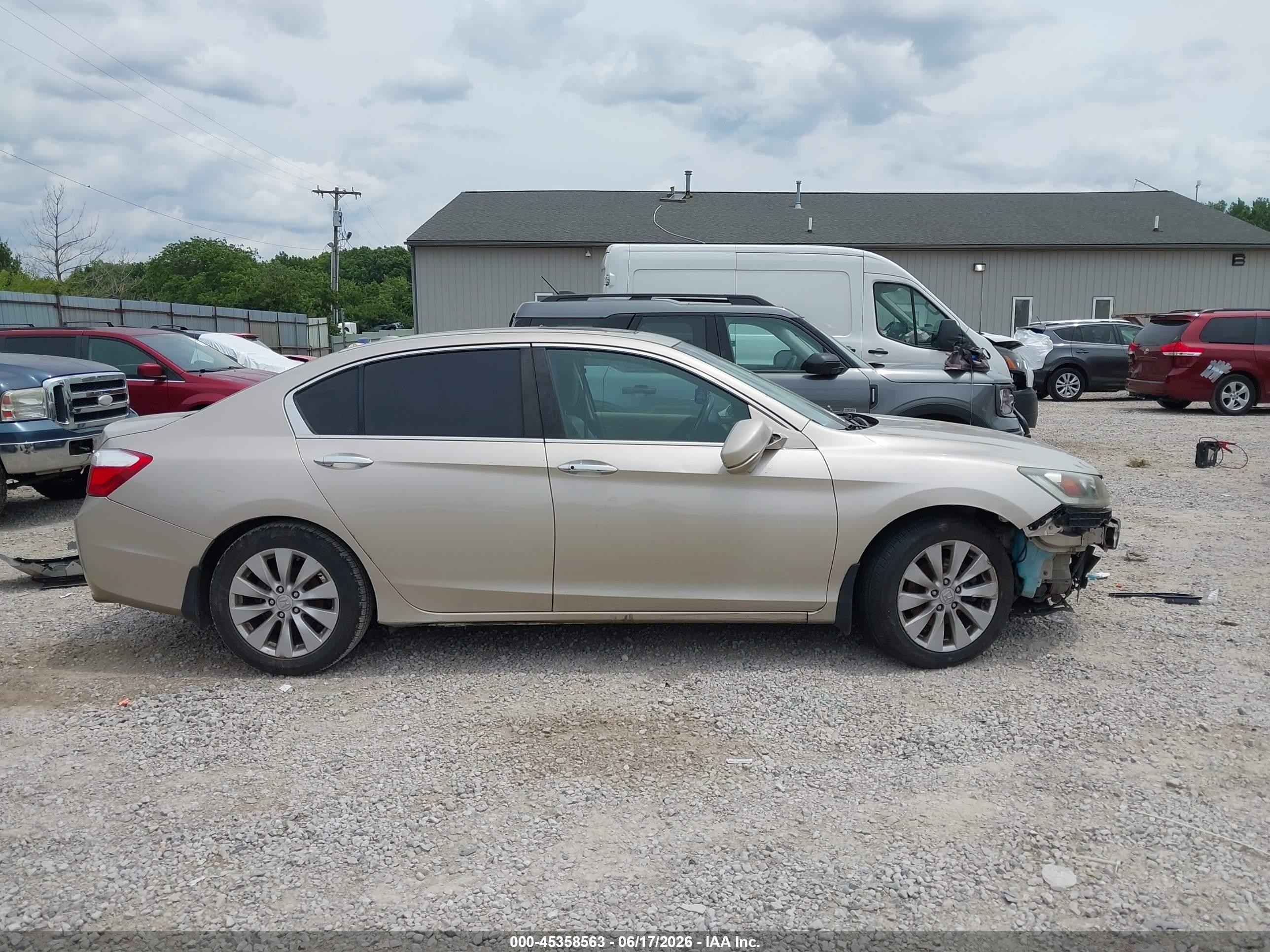 2014 Honda Accord Ex-l Gold vin: 1HGCR2F83EA053354