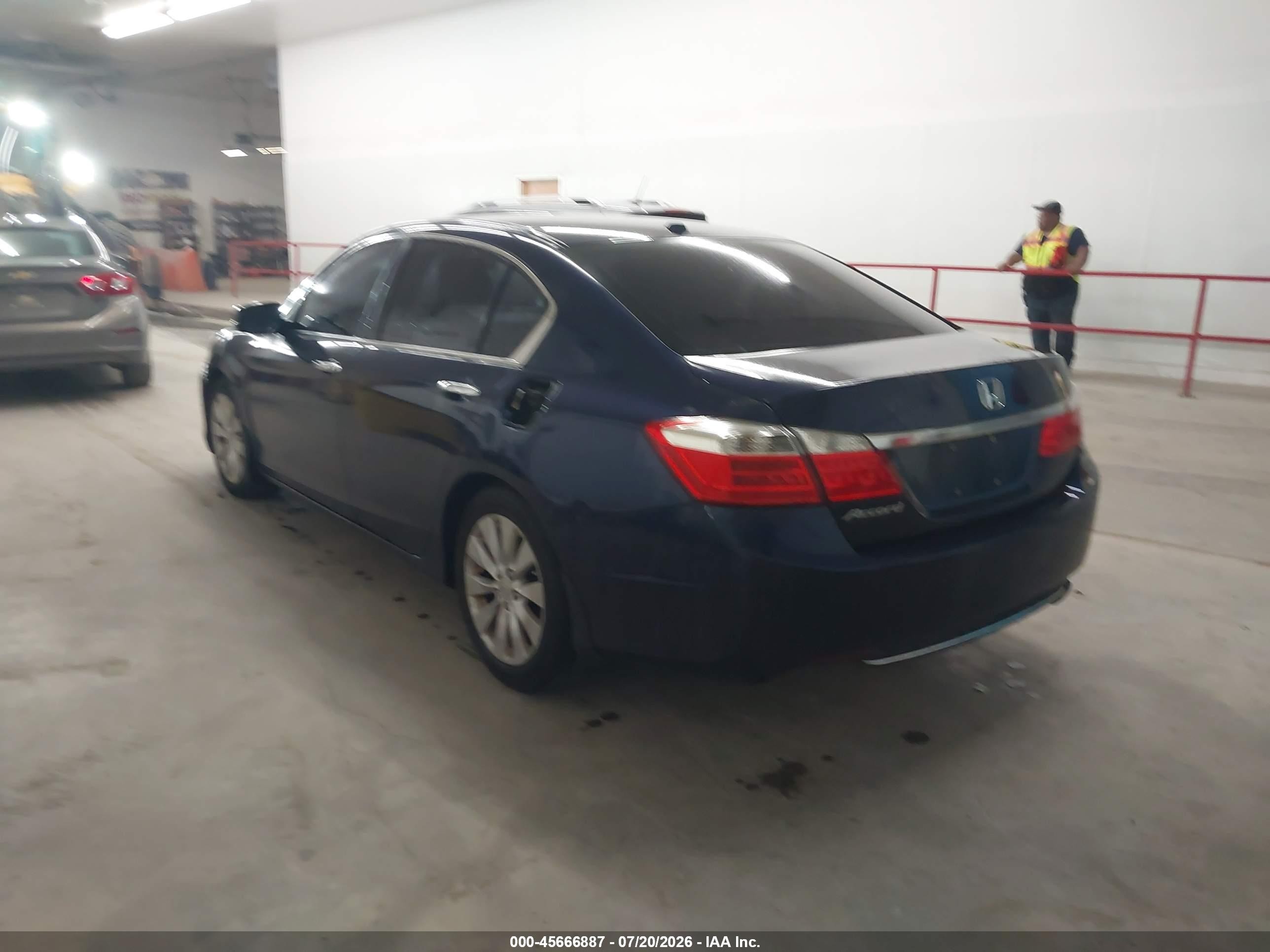 2014 Honda Accord Ex-l Blue vin: 1HGCR2F83EA096401