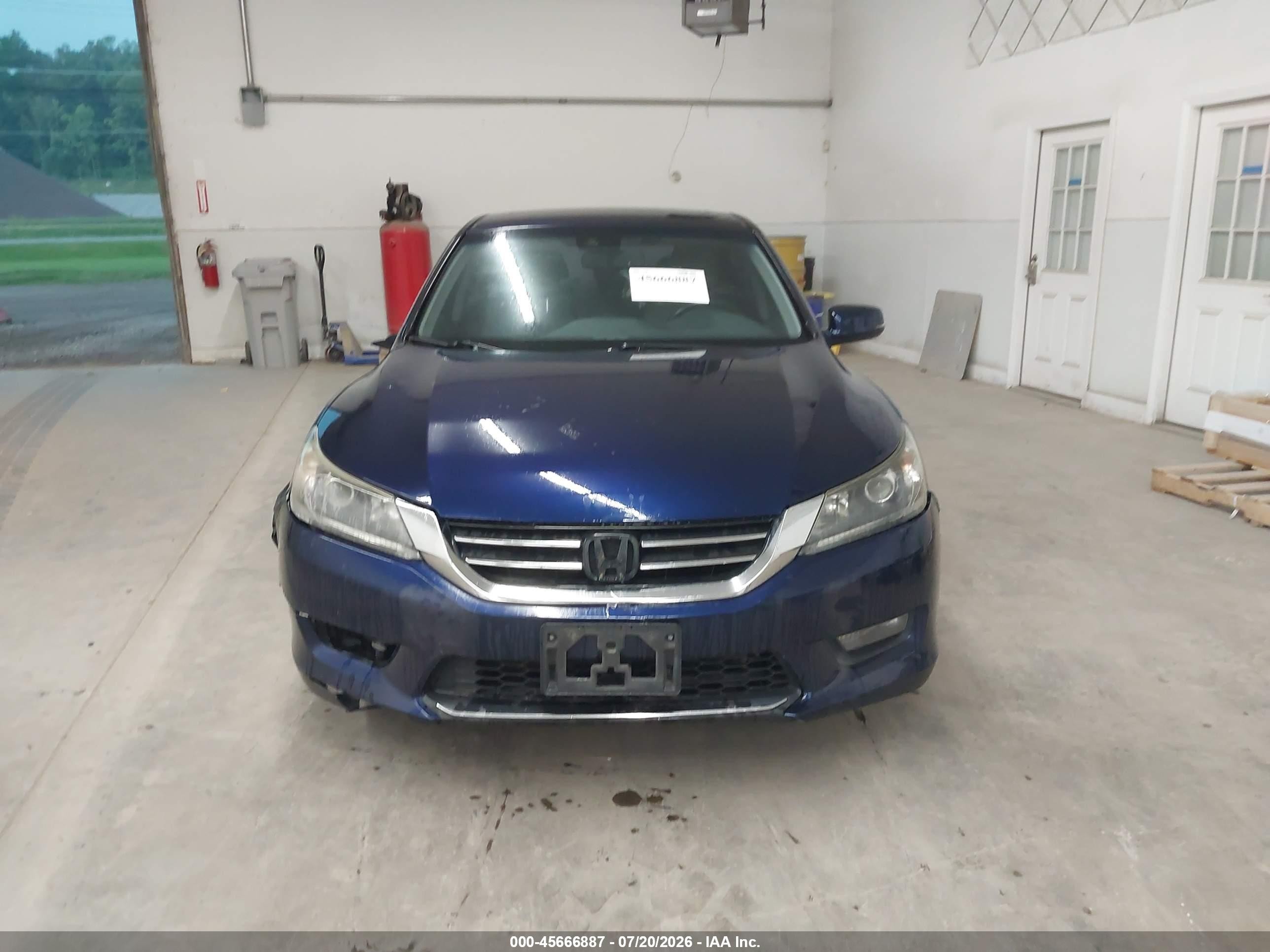 2014 Honda Accord Ex-l Blue vin: 1HGCR2F83EA096401