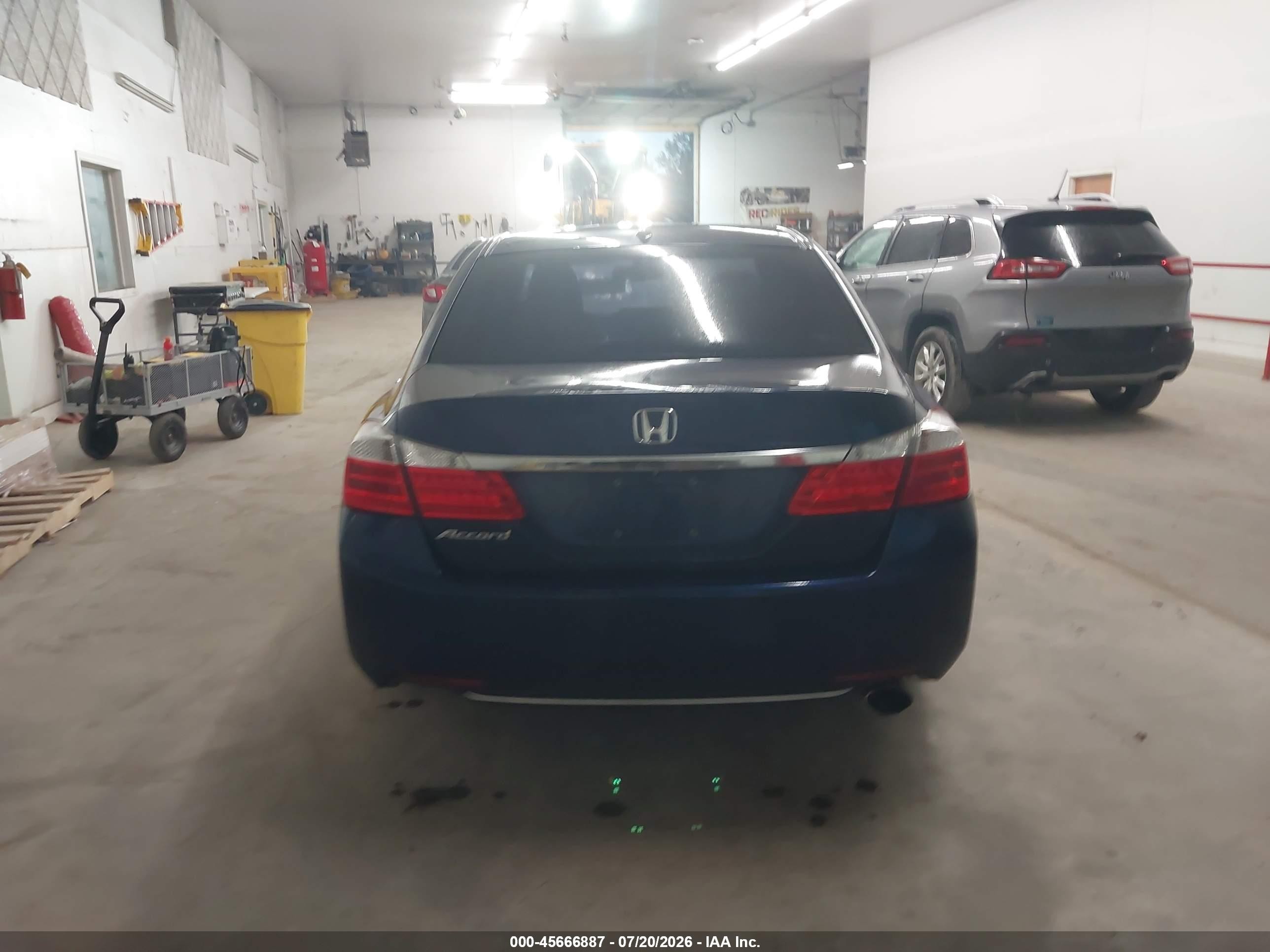 2014 Honda Accord Ex-l Blue vin: 1HGCR2F83EA096401