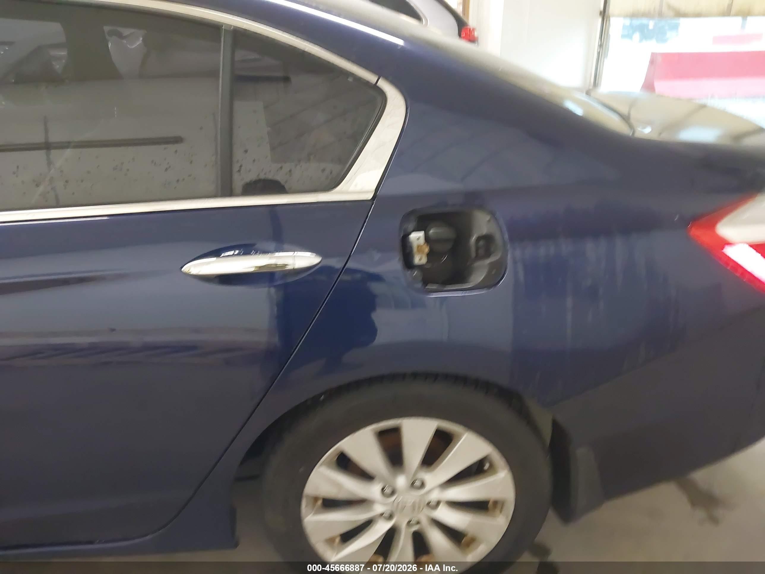 2014 Honda Accord Ex-l Blue vin: 1HGCR2F83EA096401