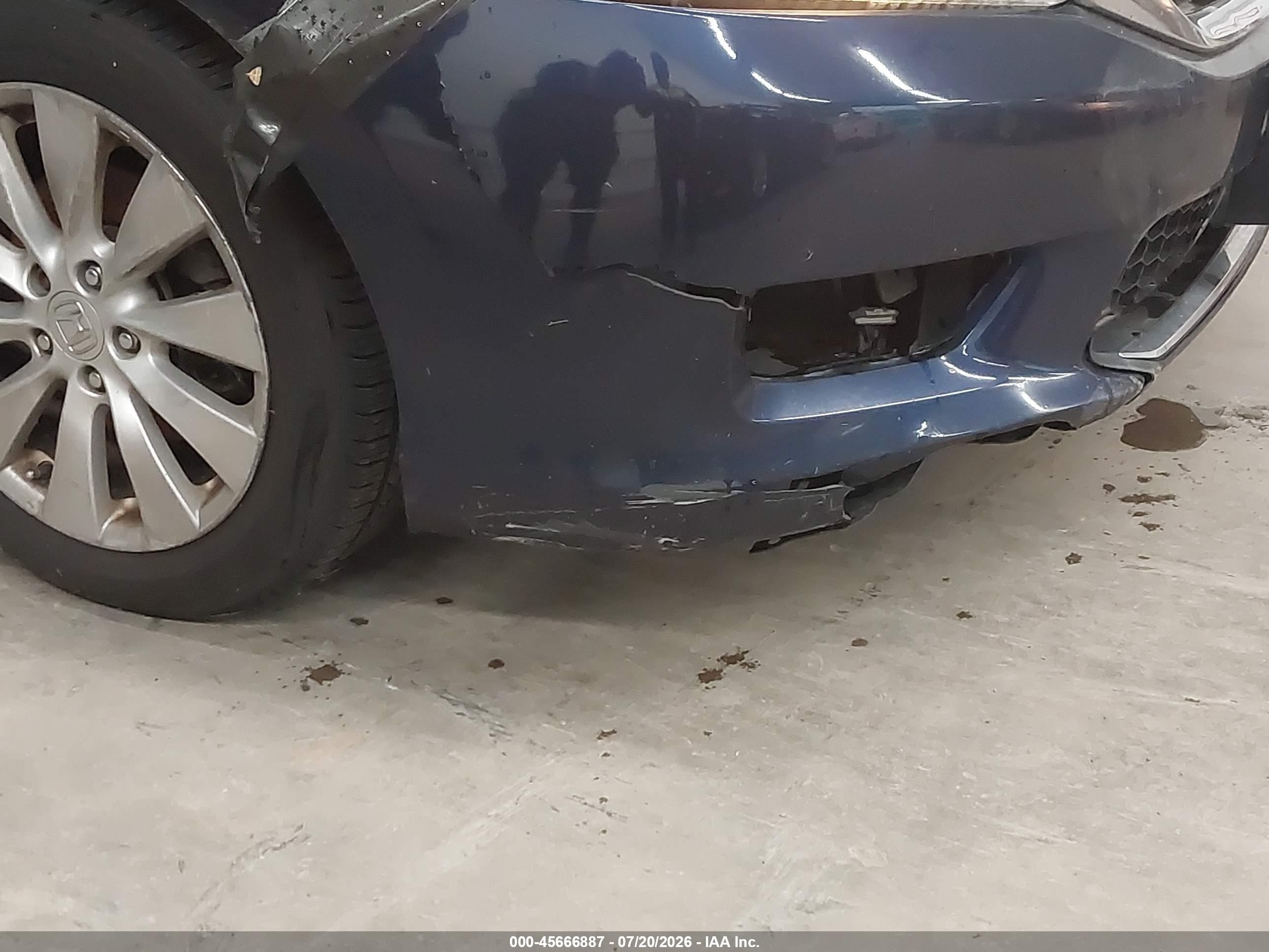 2014 Honda Accord Ex-l Blue vin: 1HGCR2F83EA096401