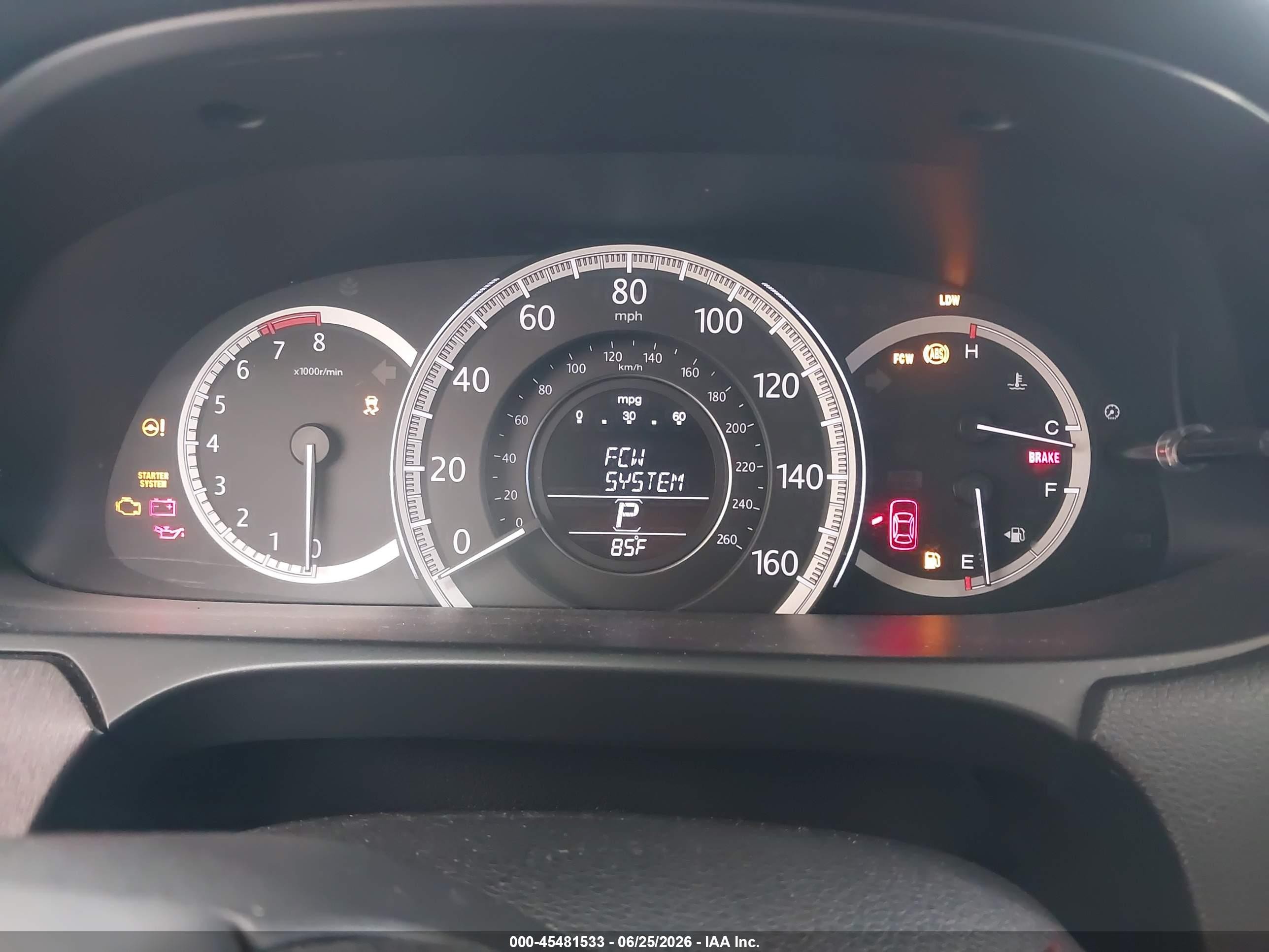 2014 Honda Accord Ex-l Champagne vin: 1HGCR2F83EA112984