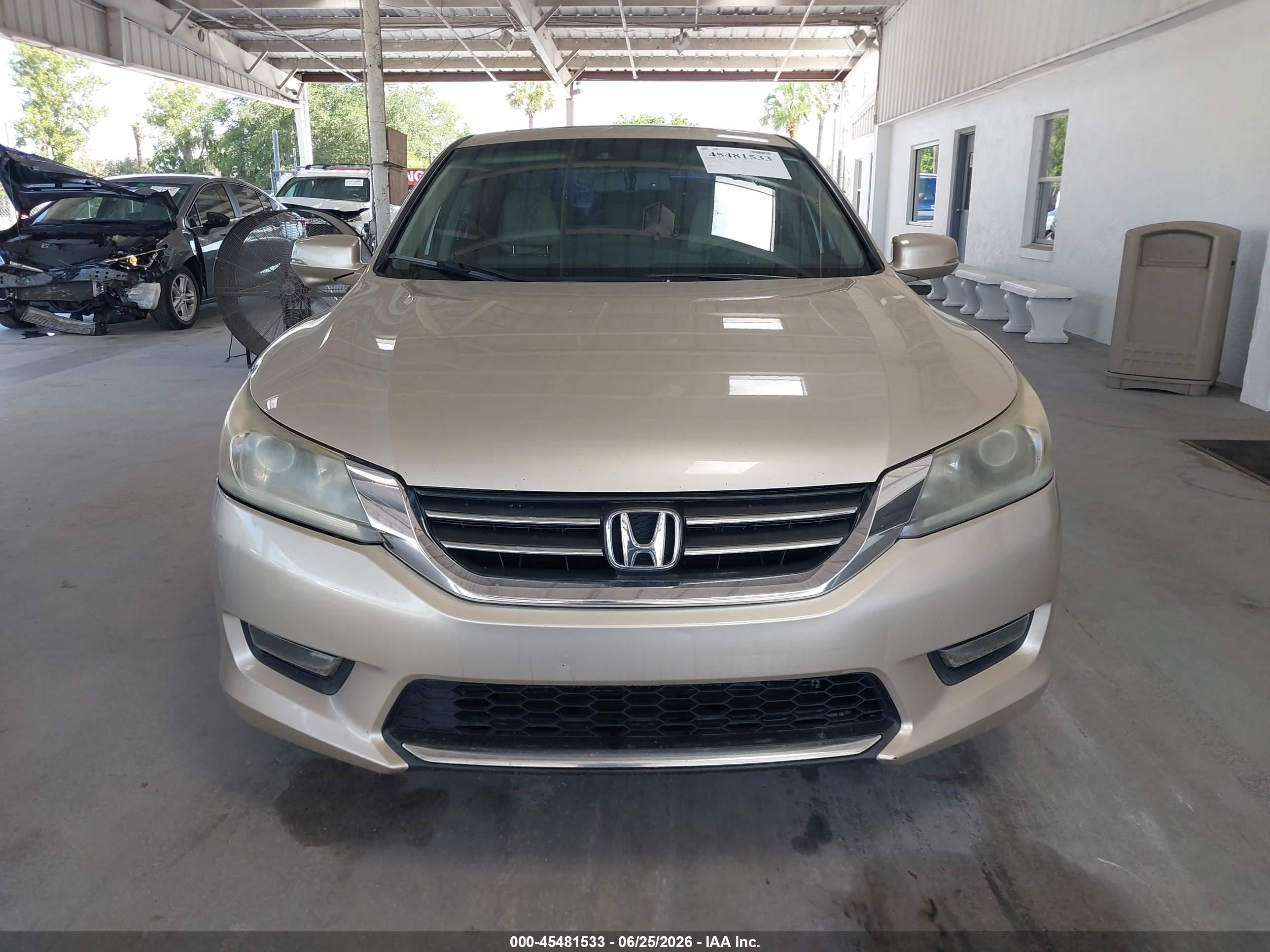 2014 Honda Accord Ex-l Champagne vin: 1HGCR2F83EA112984