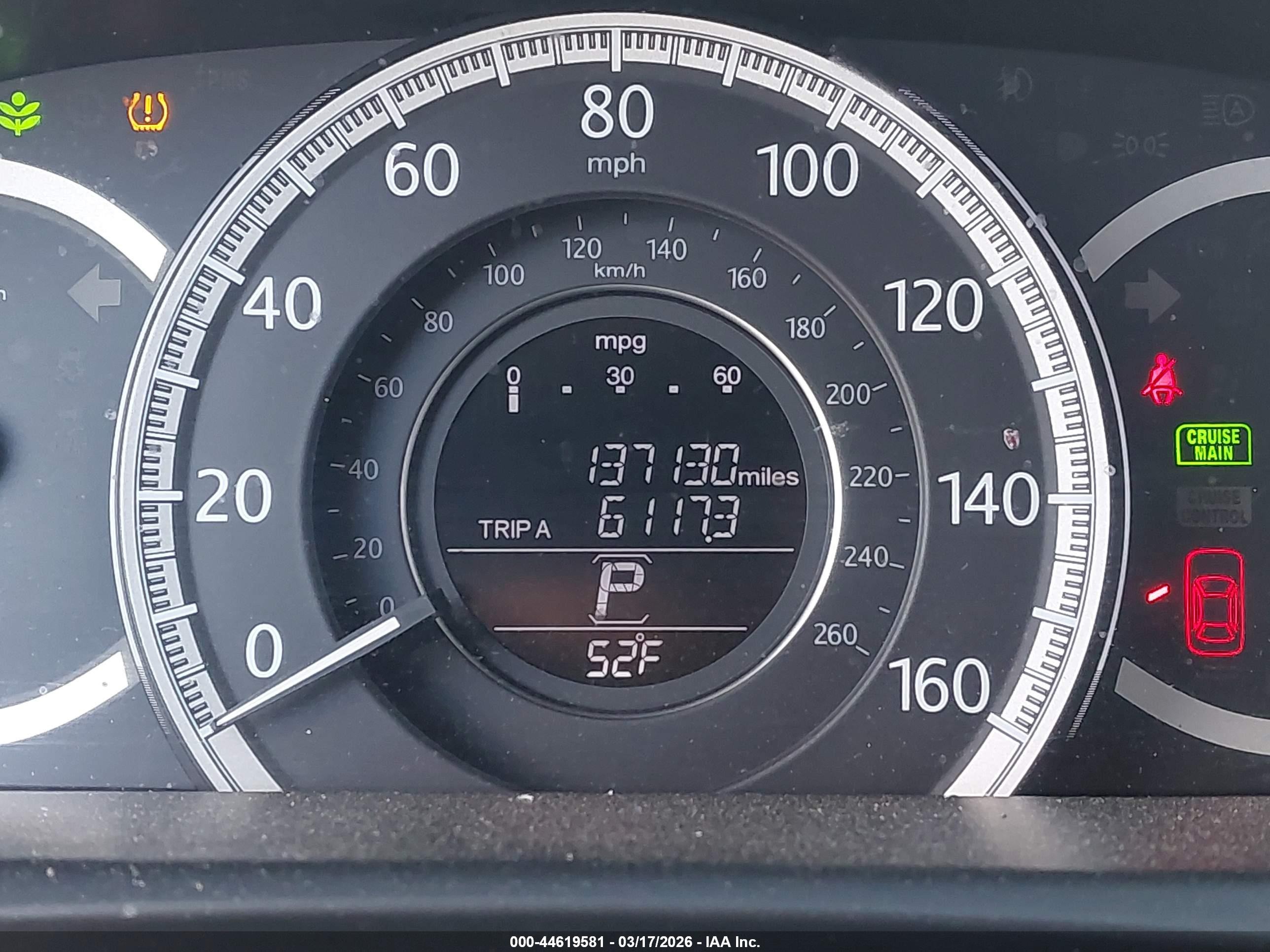 2014 Honda Accord Ex-l Champagne vin: 1HGCR2F83EA202779