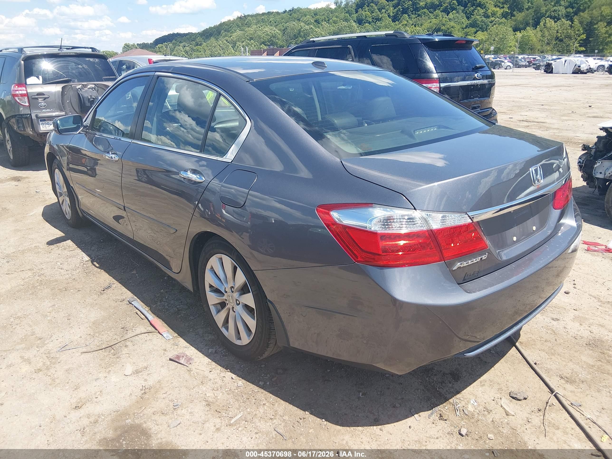 2014 Honda Accord Ex-l Gray vin: 1HGCR2F83EA220943