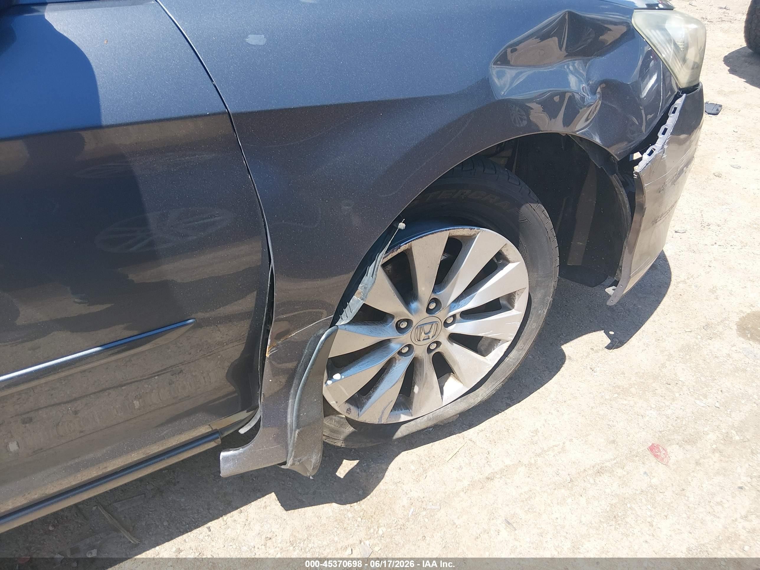 2014 Honda Accord Ex-l Gray vin: 1HGCR2F83EA220943