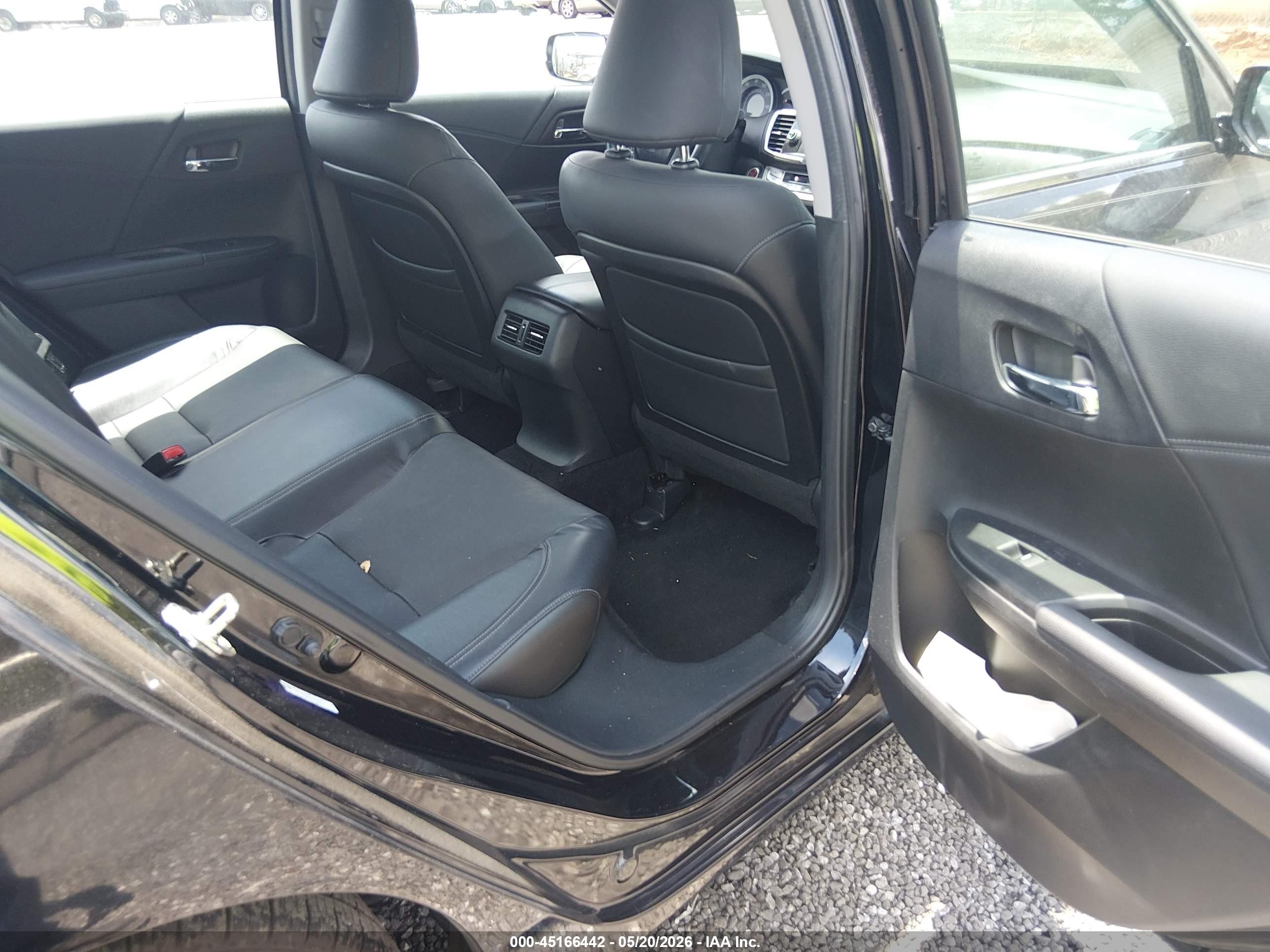 2014 Honda Accord Ex-l Black vin: 1HGCR2F83EA235345