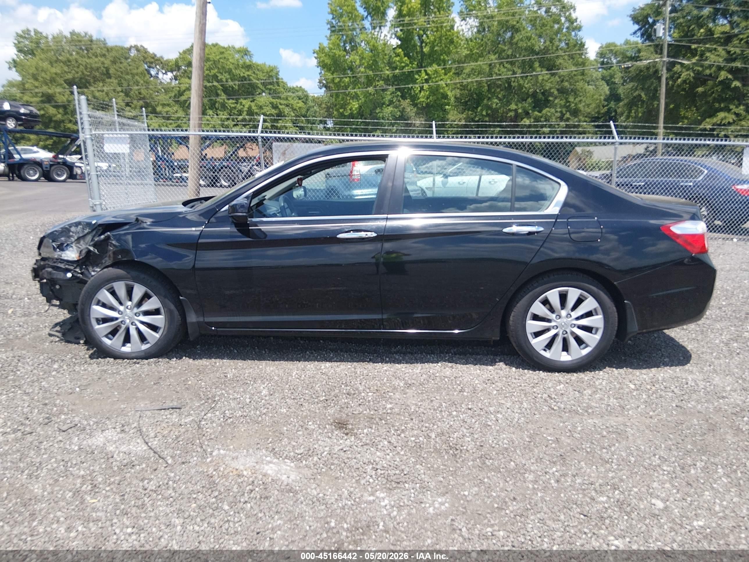 2014 Honda Accord Ex-l Black vin: 1HGCR2F83EA235345