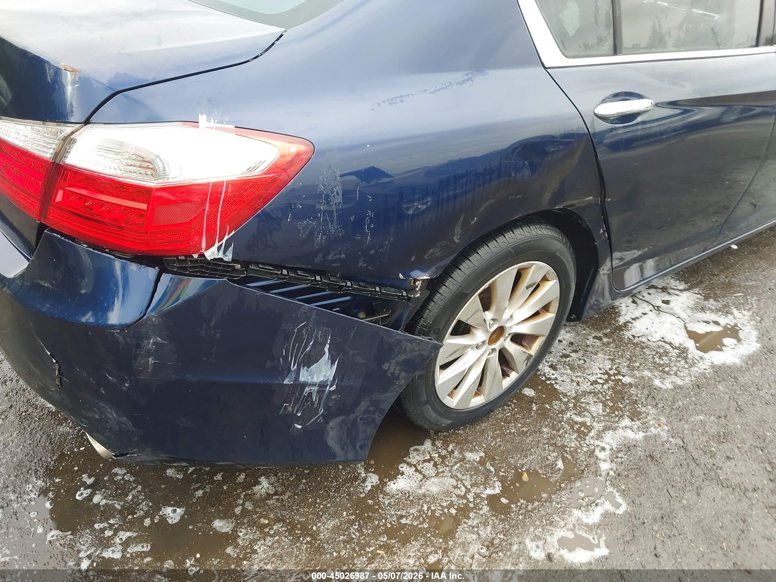 2014 Honda Accord Ex-l Синий vin: 1HGCR2F83EA237595