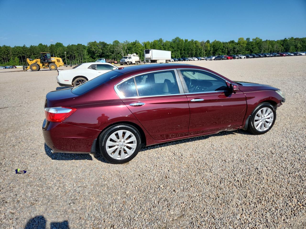 2014 Honda Accord Exl Burgundy vin: 1HGCR2F83EA246300