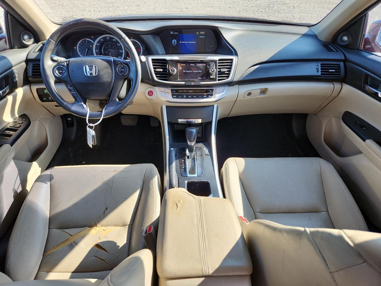 2014 Honda Accord Exl Burgundy vin: 1HGCR2F83EA246300