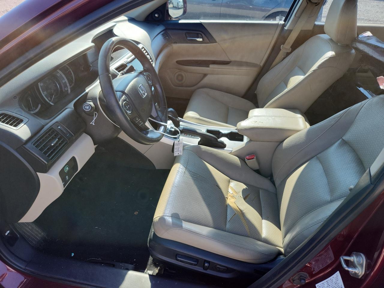 2014 Honda Accord Exl Burgundy vin: 1HGCR2F83EA246300