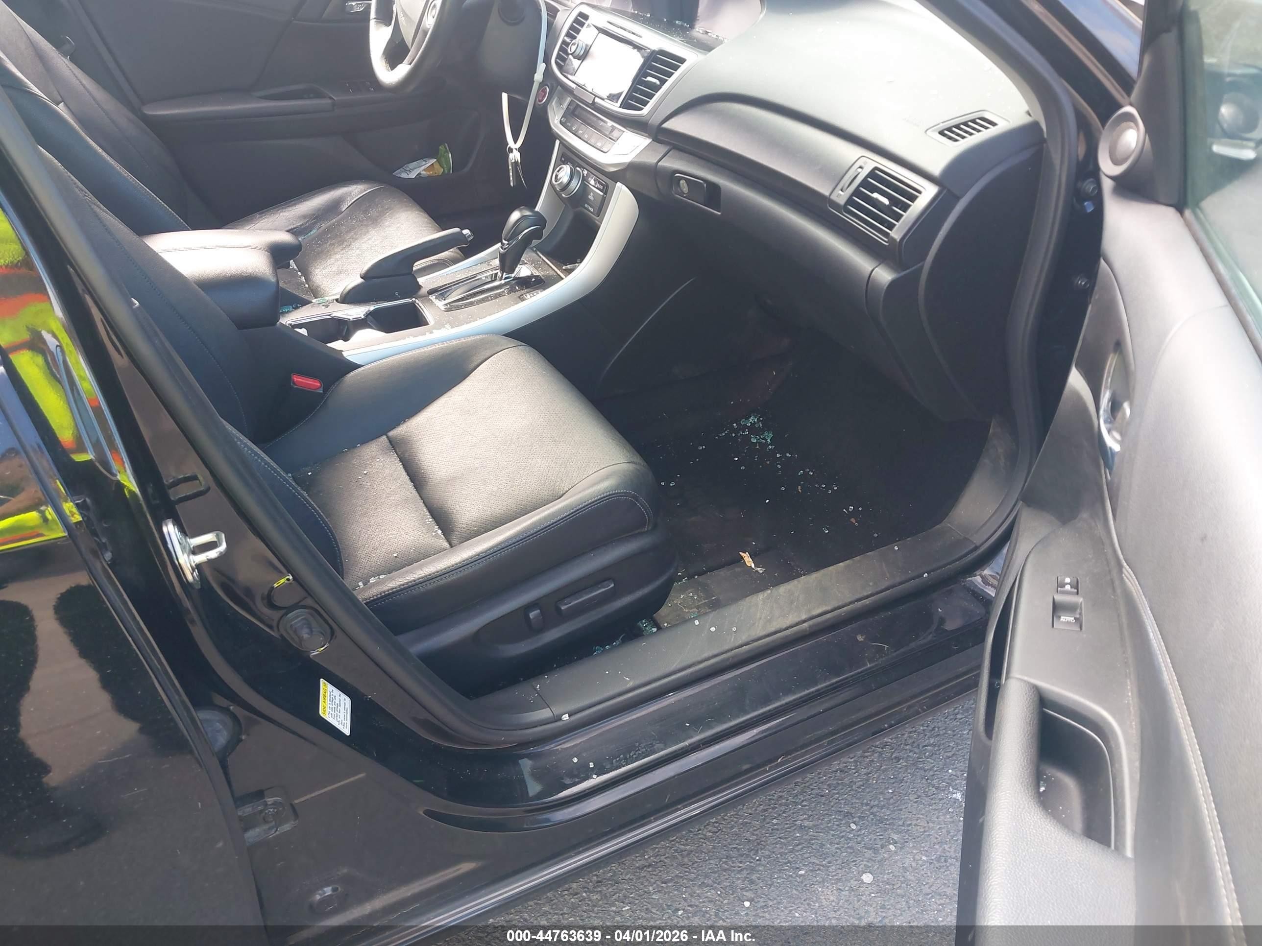 2014 Honda Accord Ex-l Black vin: 1HGCR2F83EA269799